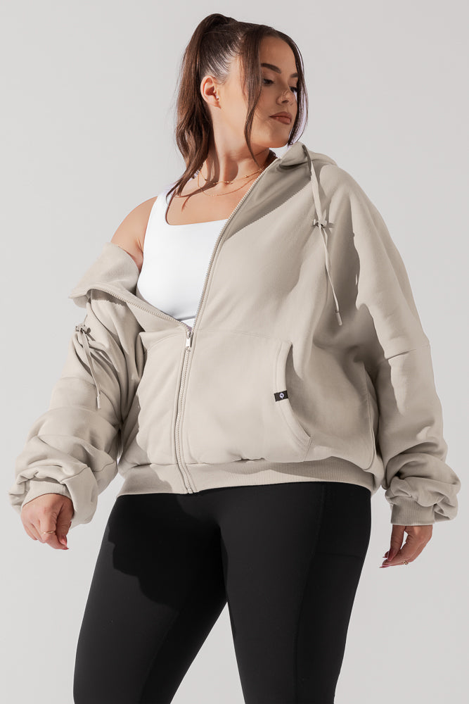 Zip Cloud Hoodie - Muschel