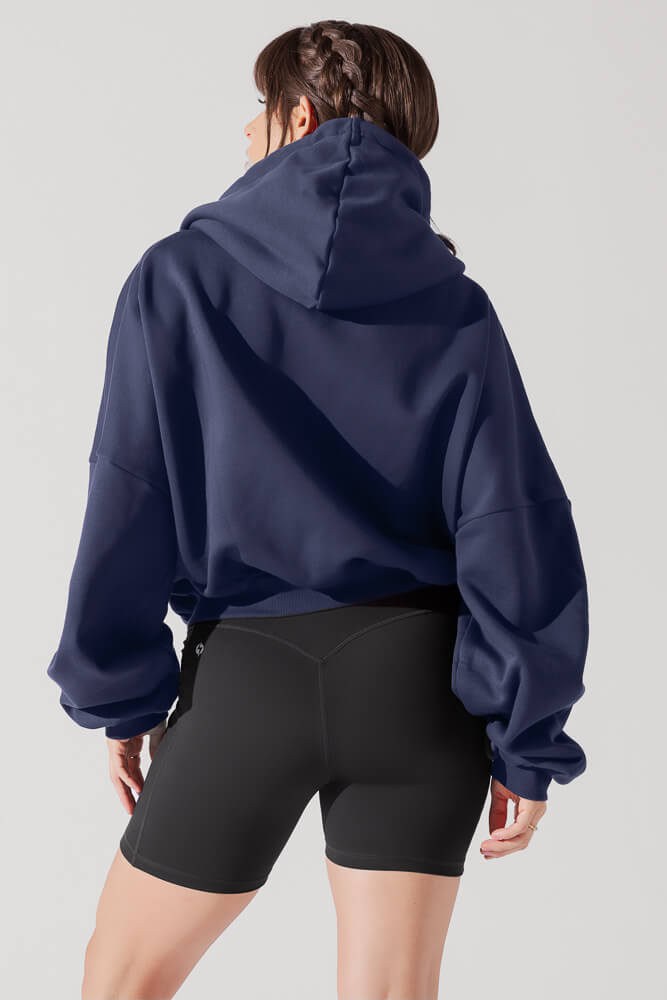 Zip Cloud Hoodie - Akademisches Marineblau