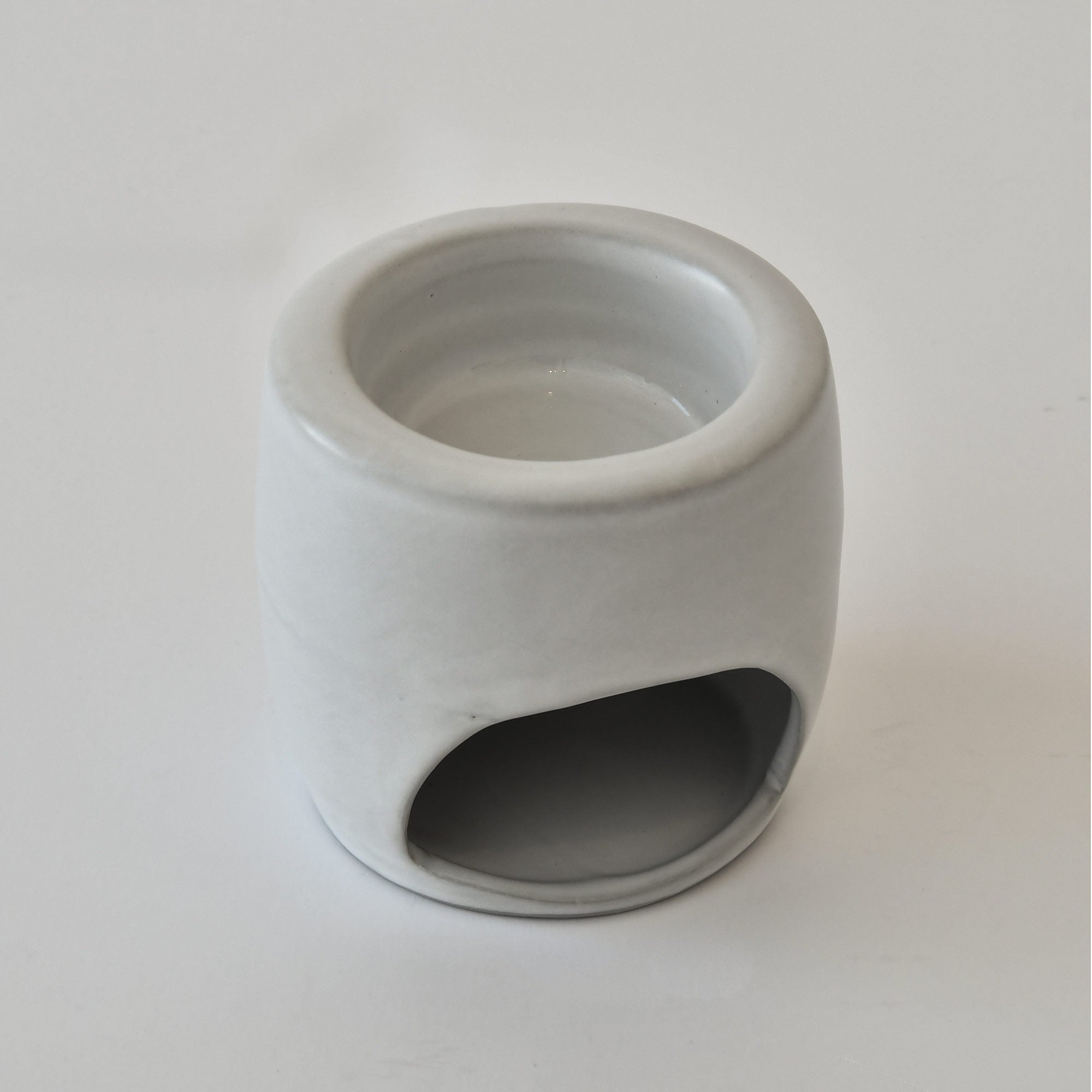 Light Grey Ceramic Aroma Oil & Wax Warmer