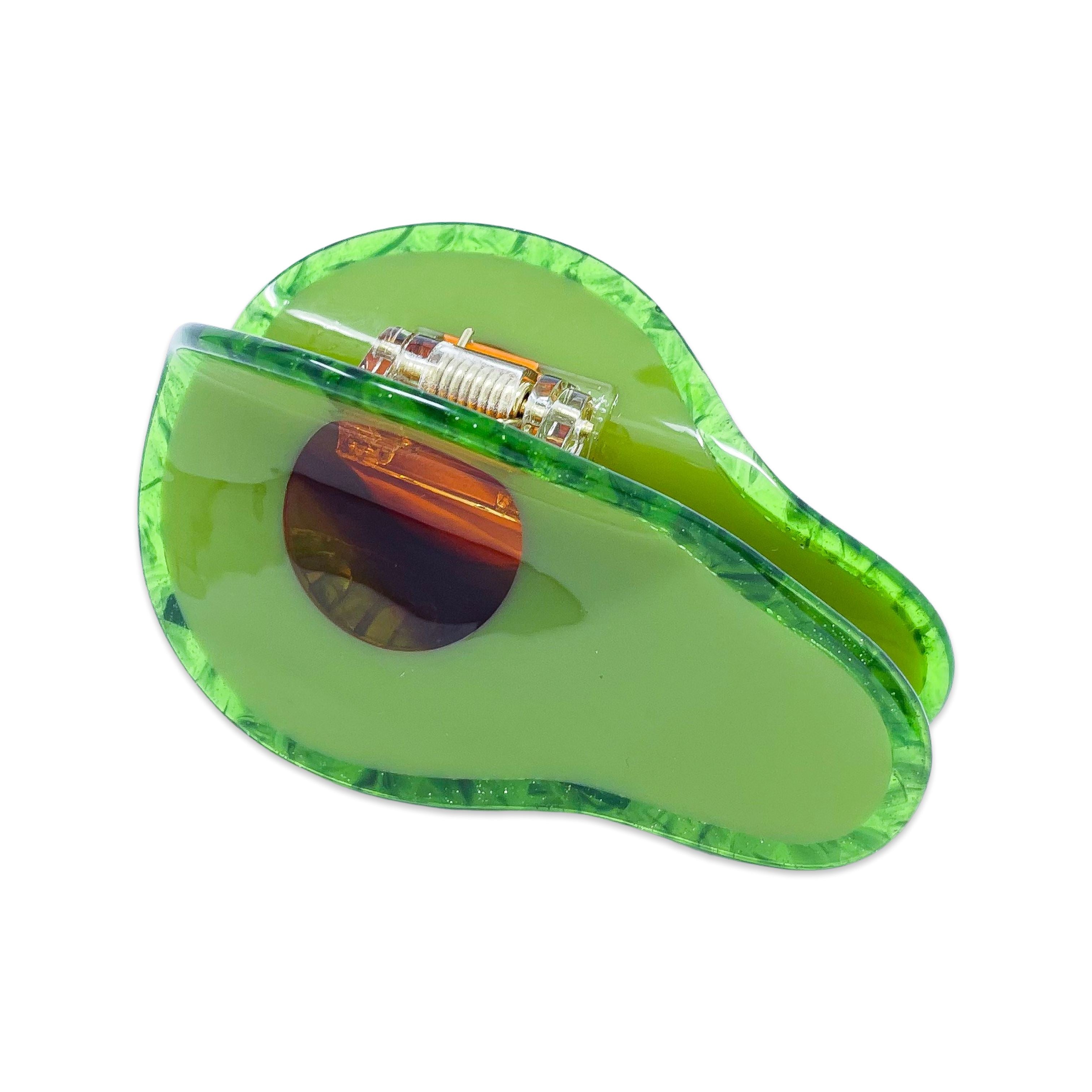 Midi Avocado Hair Claw Clip