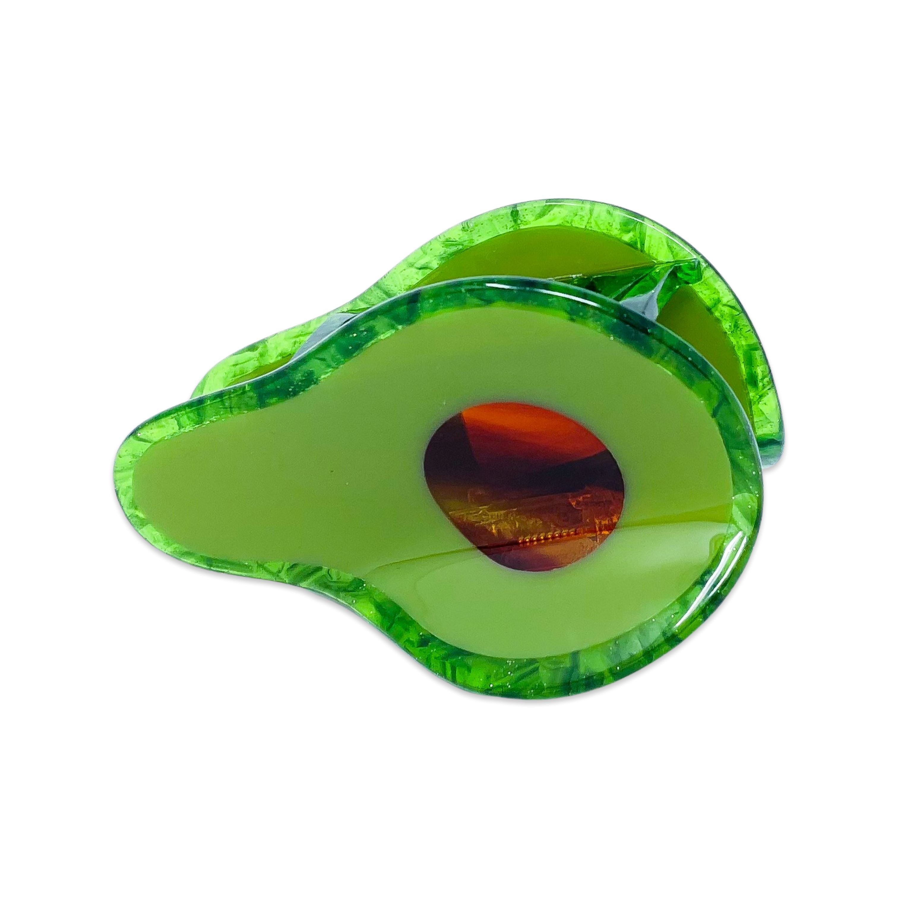 Midi Avocado Hair Claw Clip