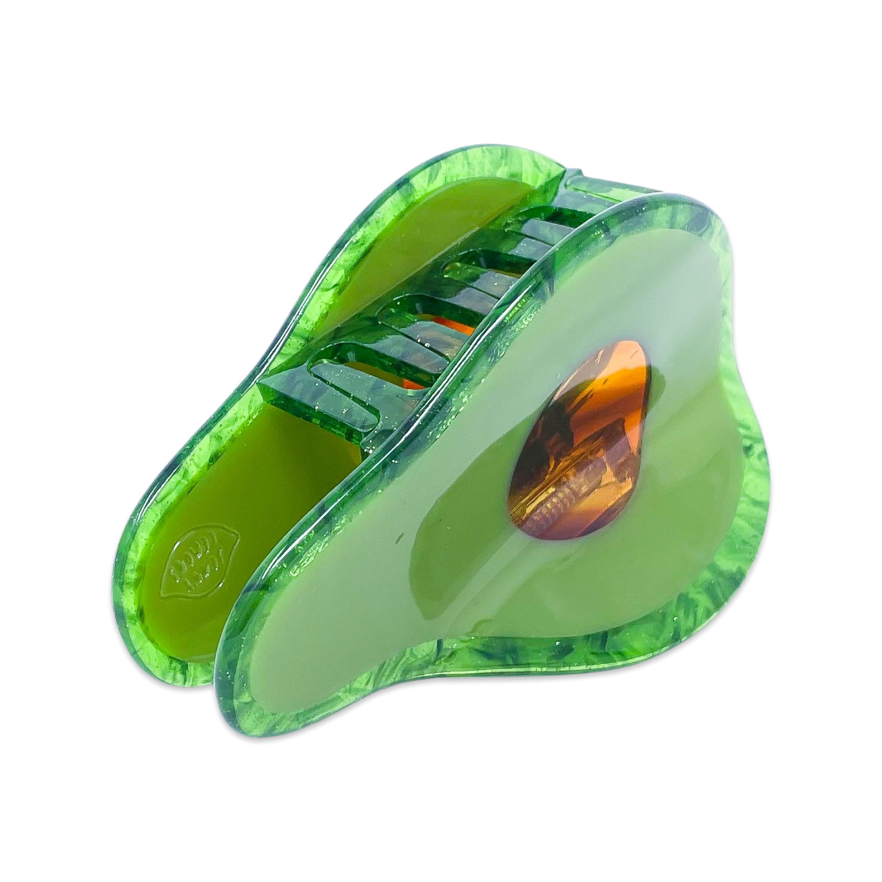 Midi Avocado Hair Claw Clip