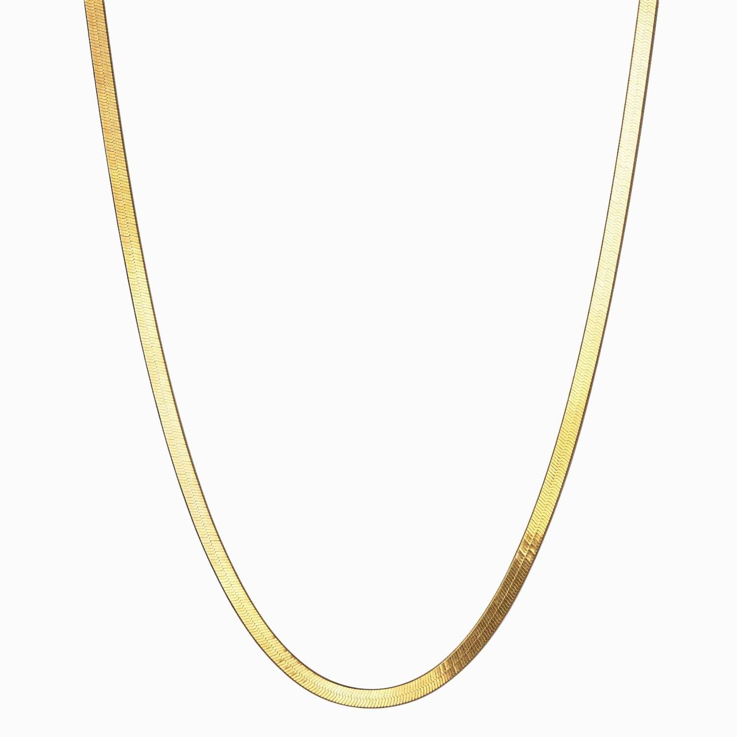 Awe InspiredHerringbone Chain Necklace - M.S Skincare