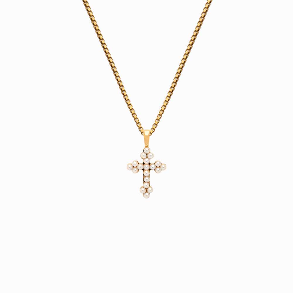 Pearl Cross Necklace