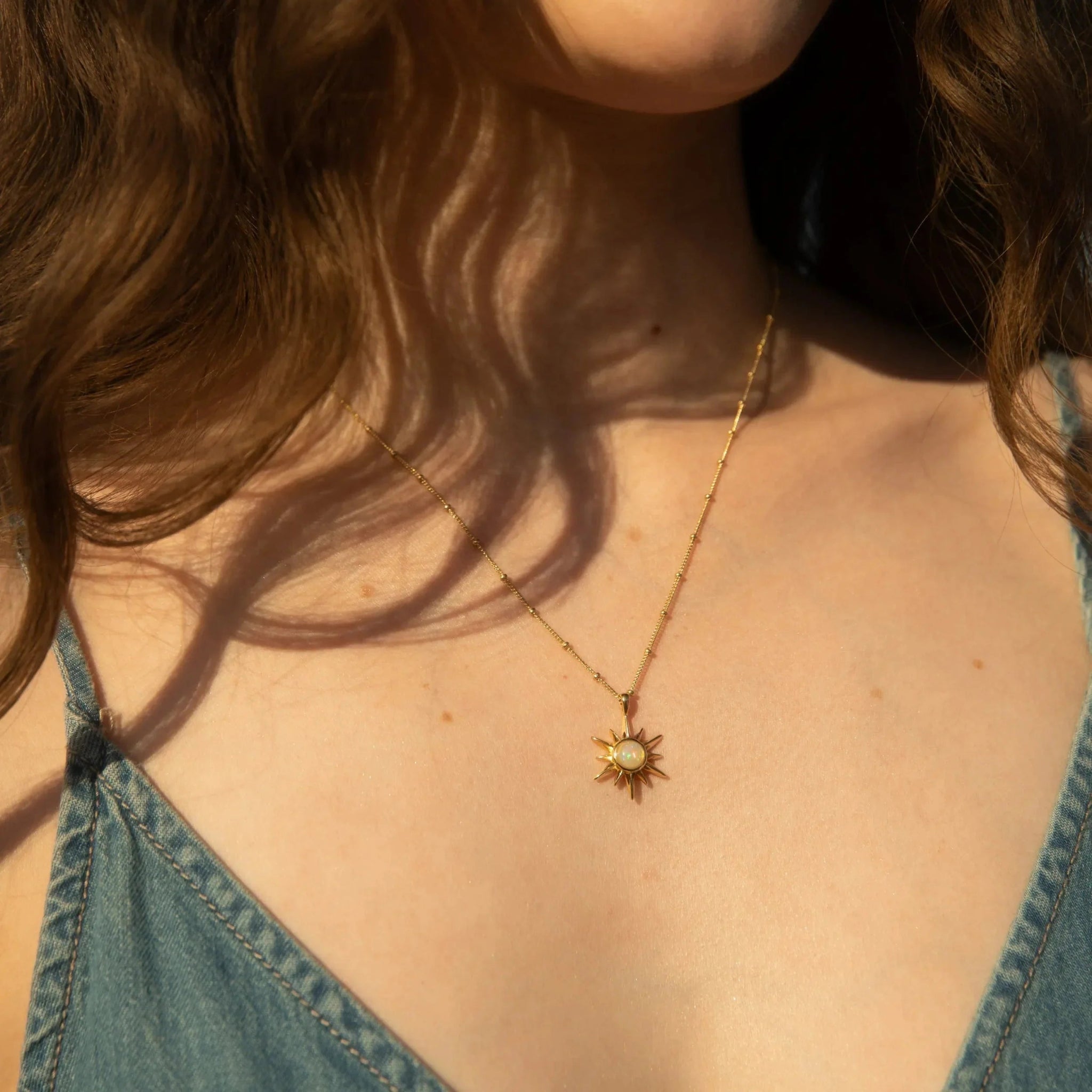 Awe InspiredOpal Sun Necklace - M.S Skincare