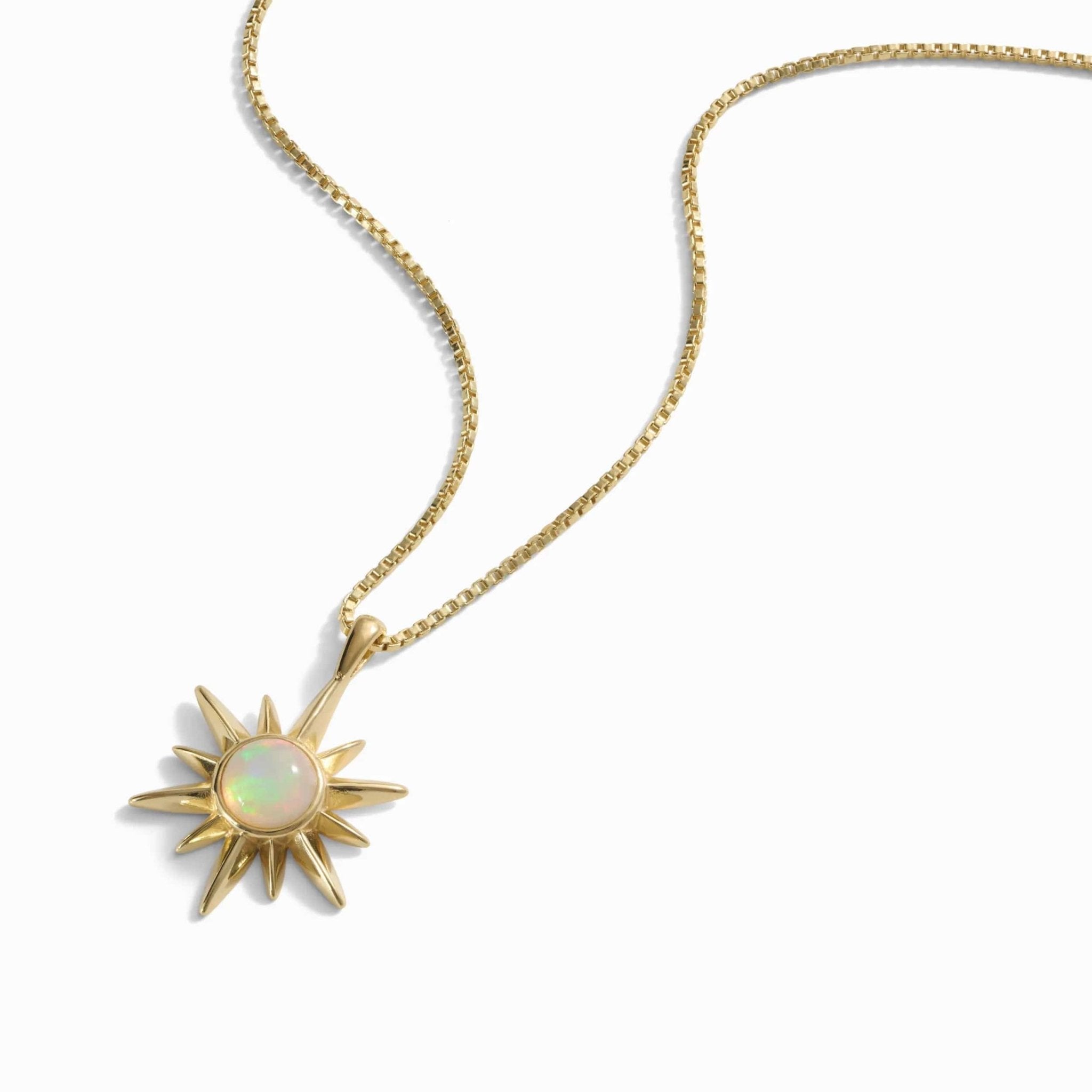 Awe Inspired Opal Sun Necklace