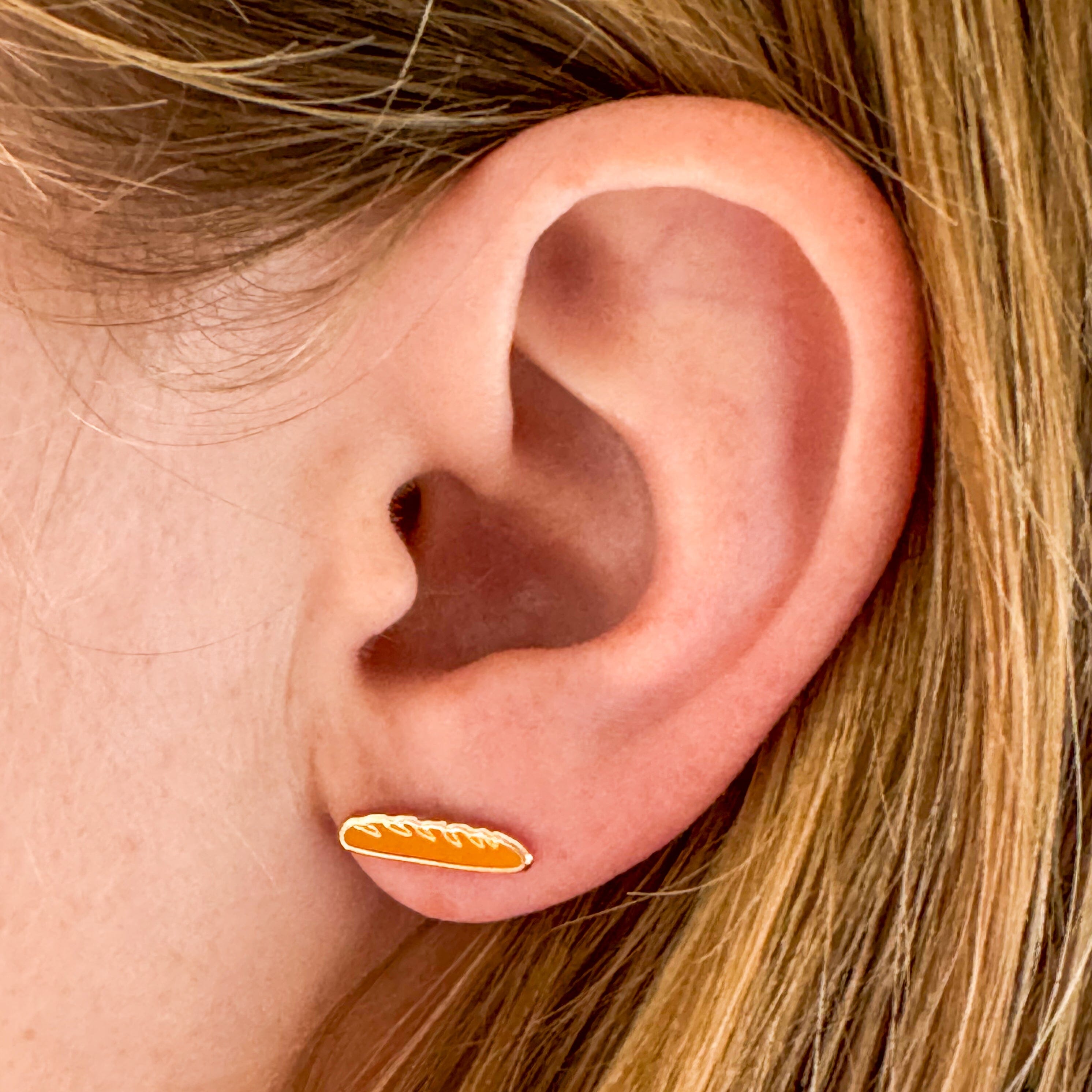 Baguette Enamel Earrings