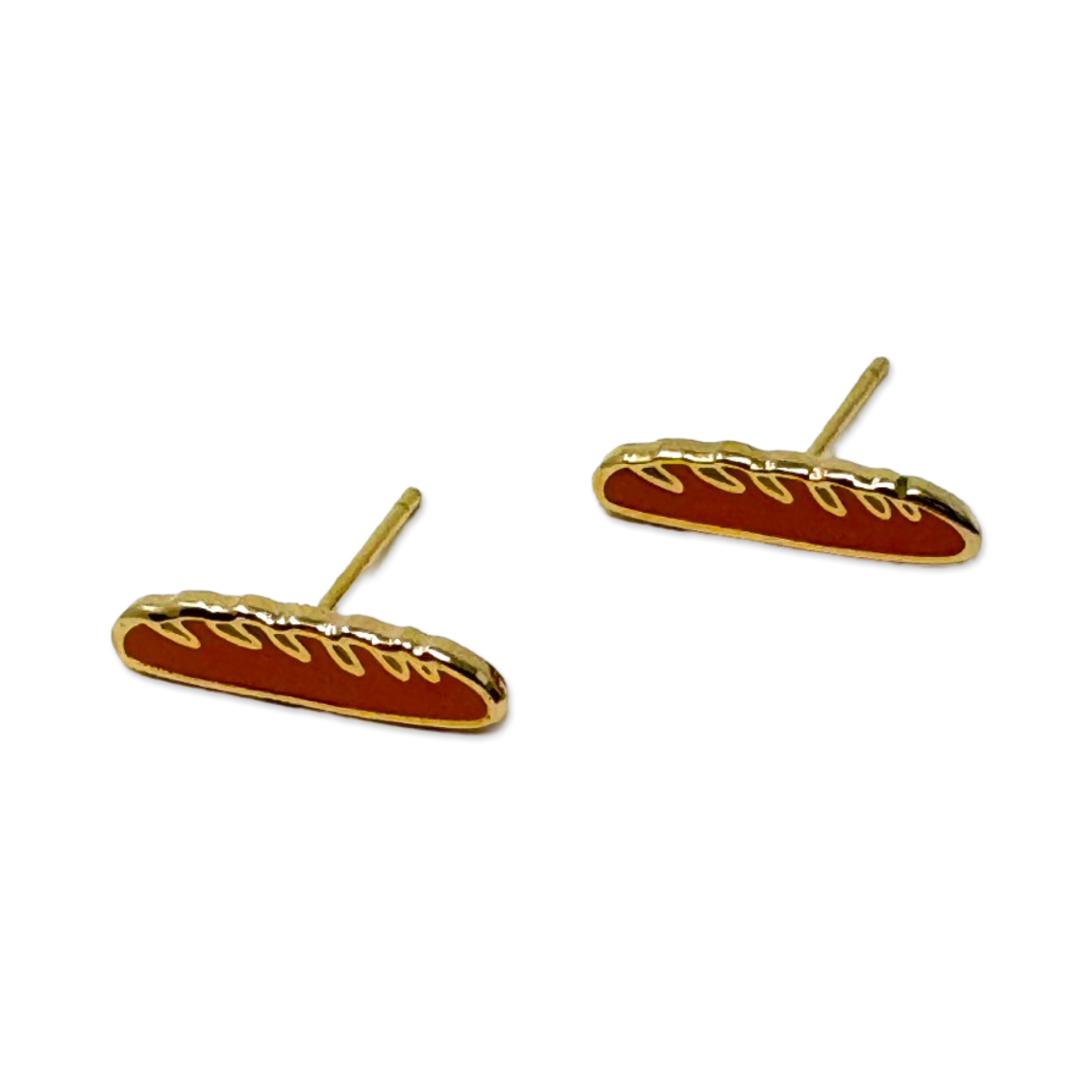 Baguette Enamel Earrings