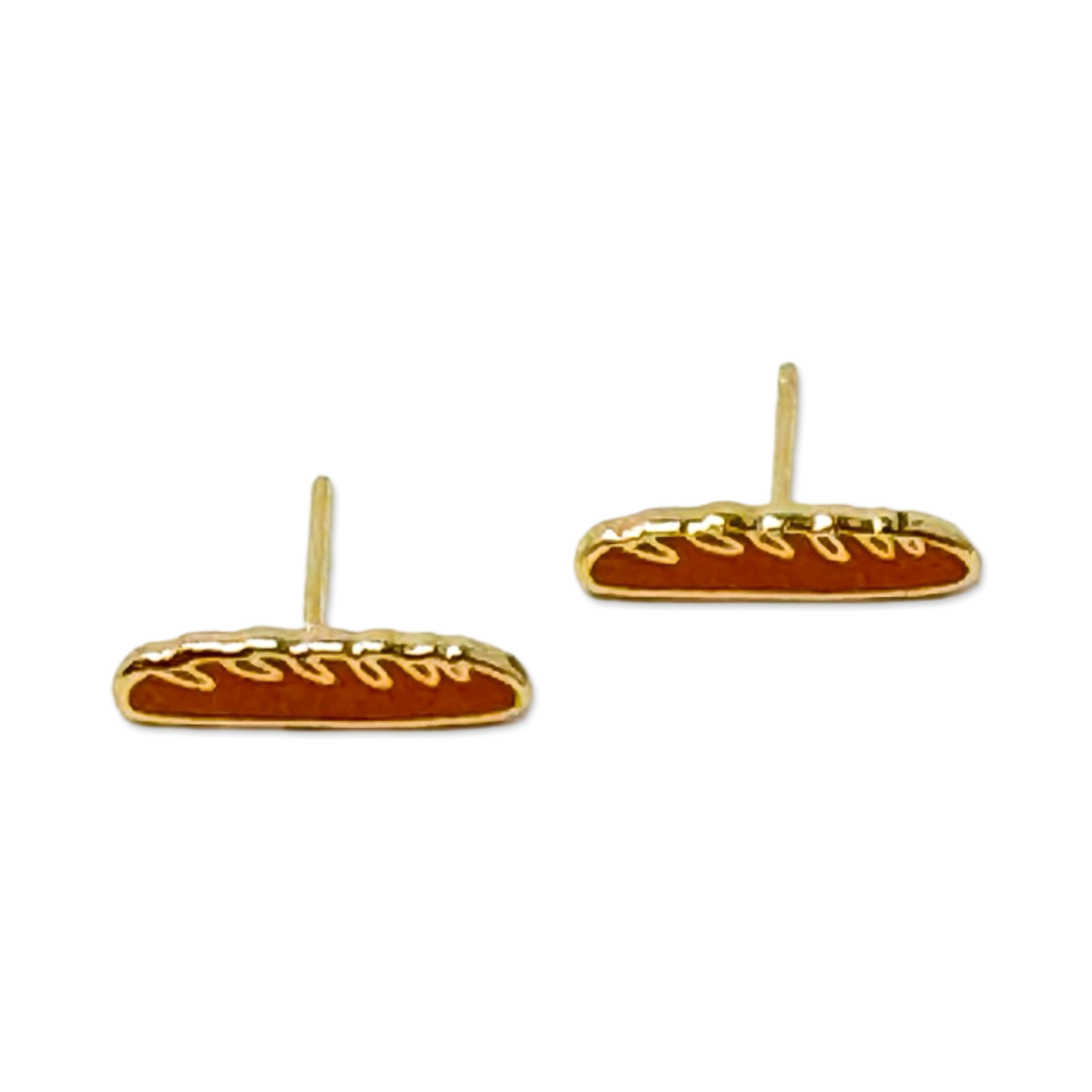 Baguette Enamel Earrings