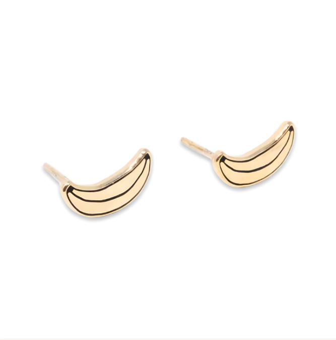 Banana Enamel Earrings