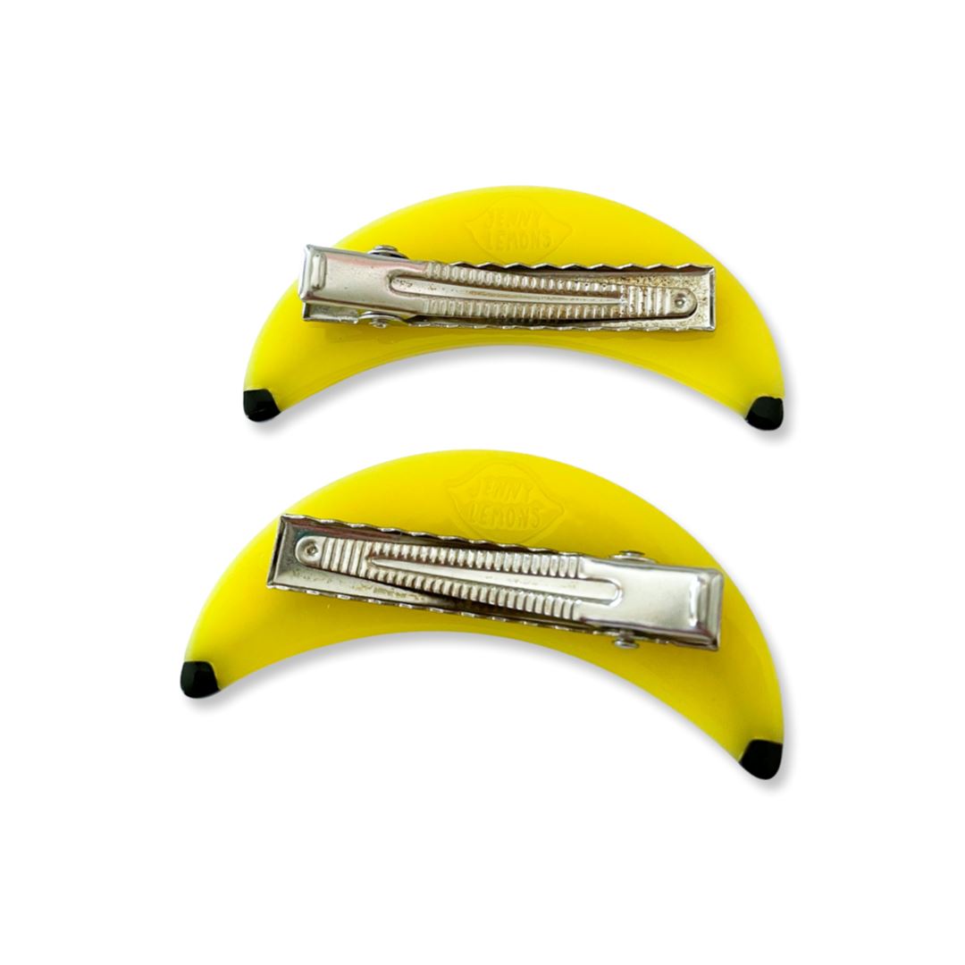 Banana Alligator Hair Clip Set