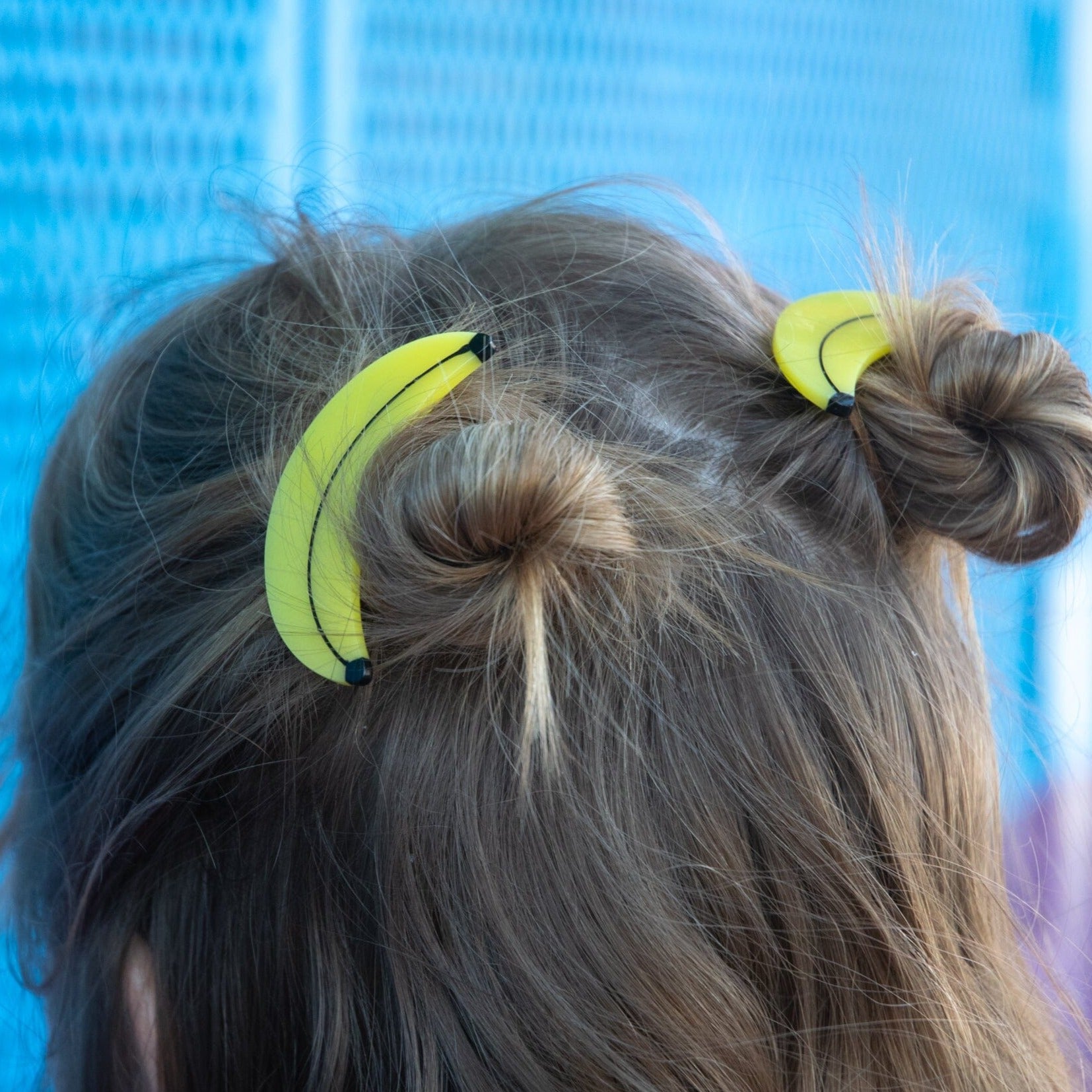 Banana Alligator Hair Clip Set