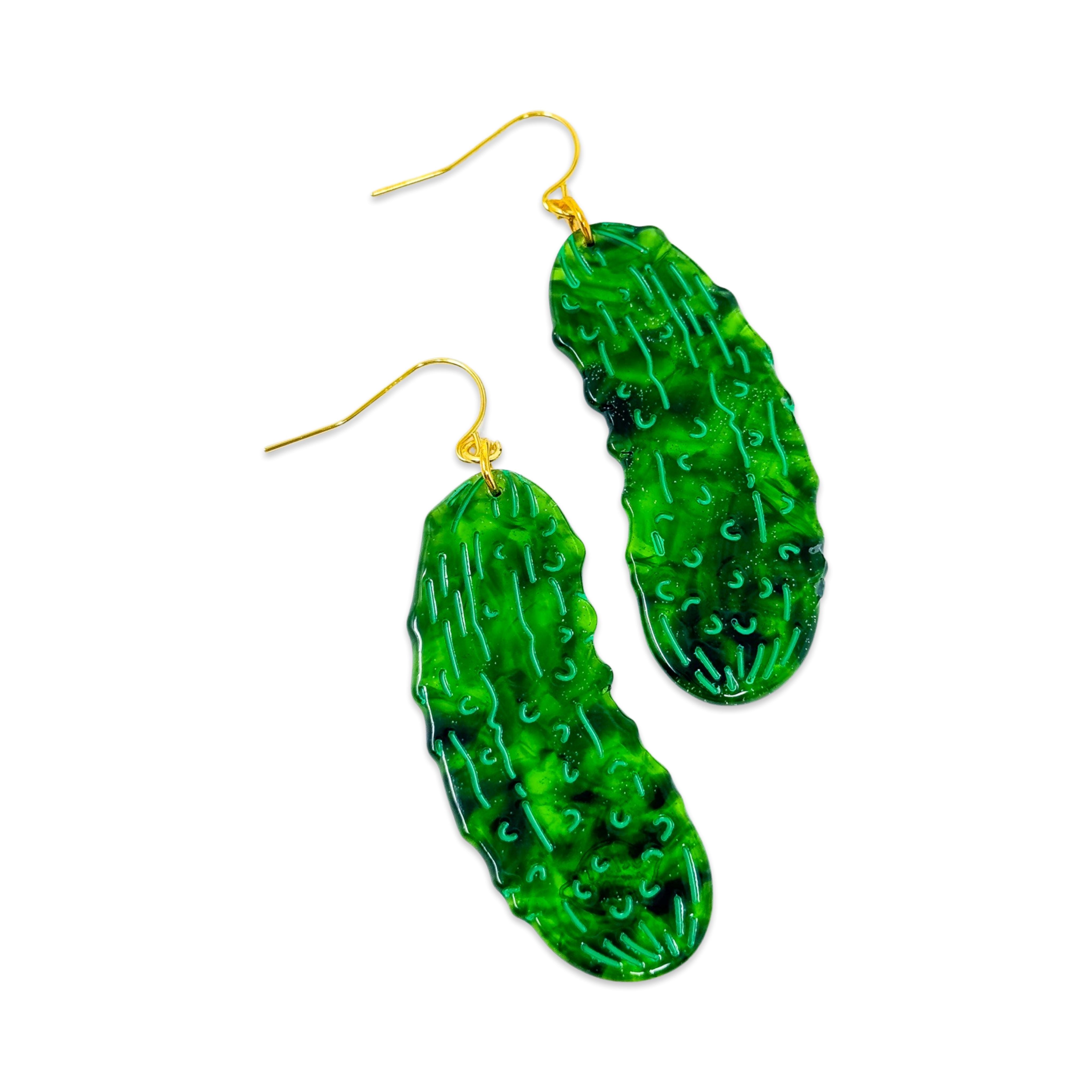 Pickle Acetate Earrings