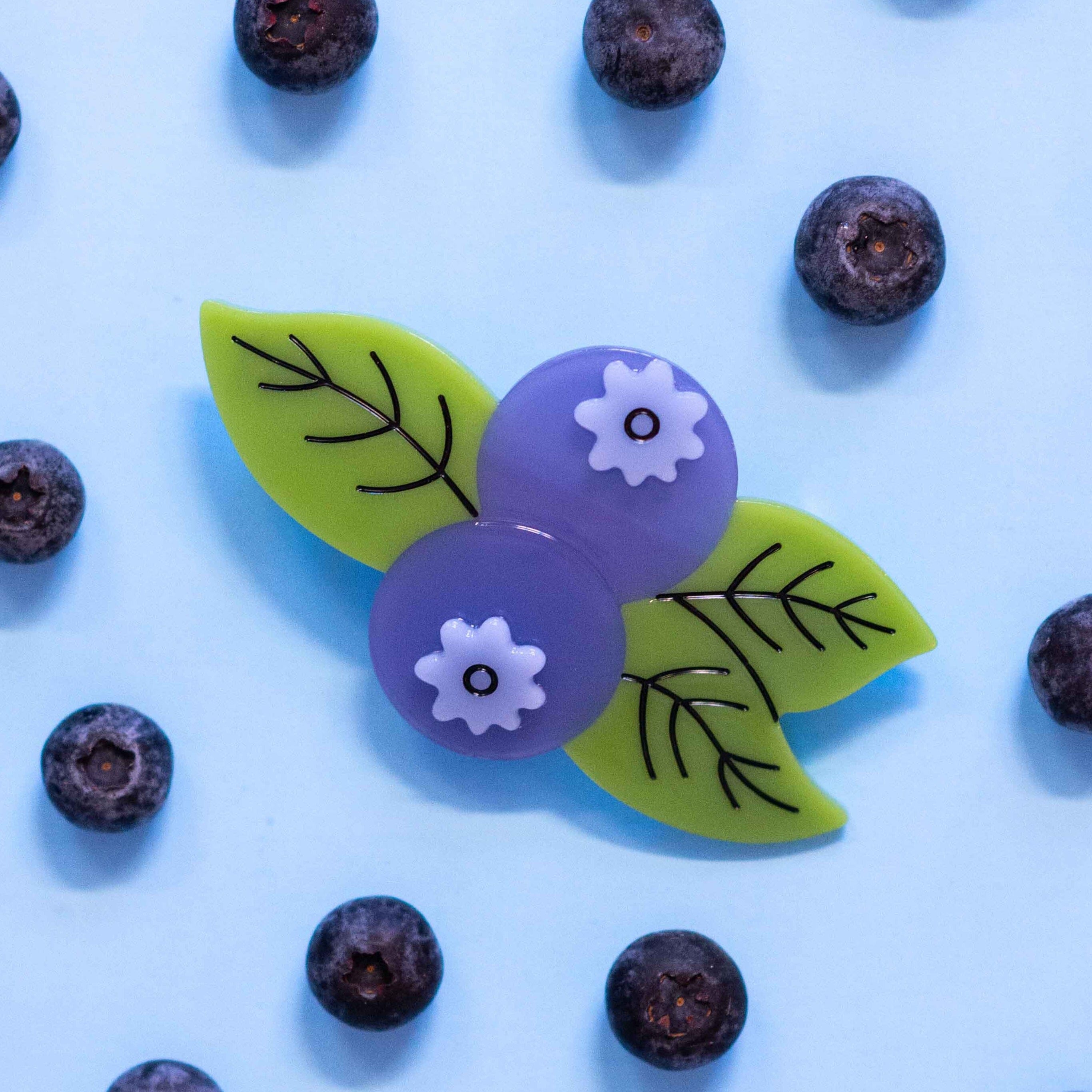 Blueberry French Barrette