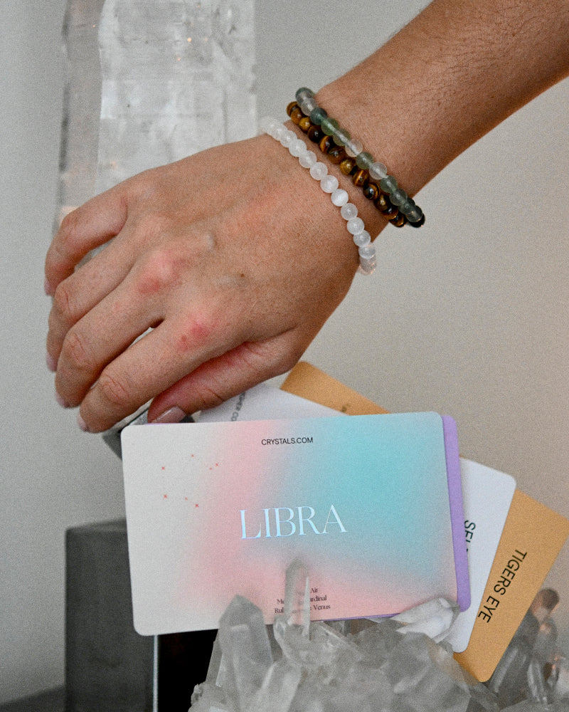 Trío de pulseras de Libra