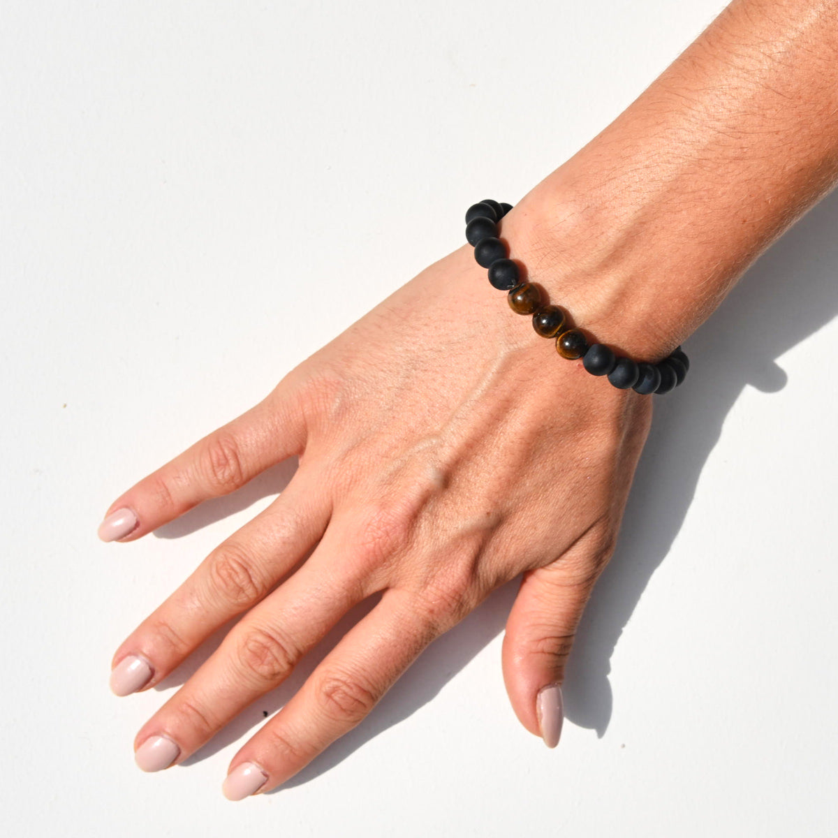 Black Onyx / Tiger's Eye Bracelet - PROTECT + MANIFEST