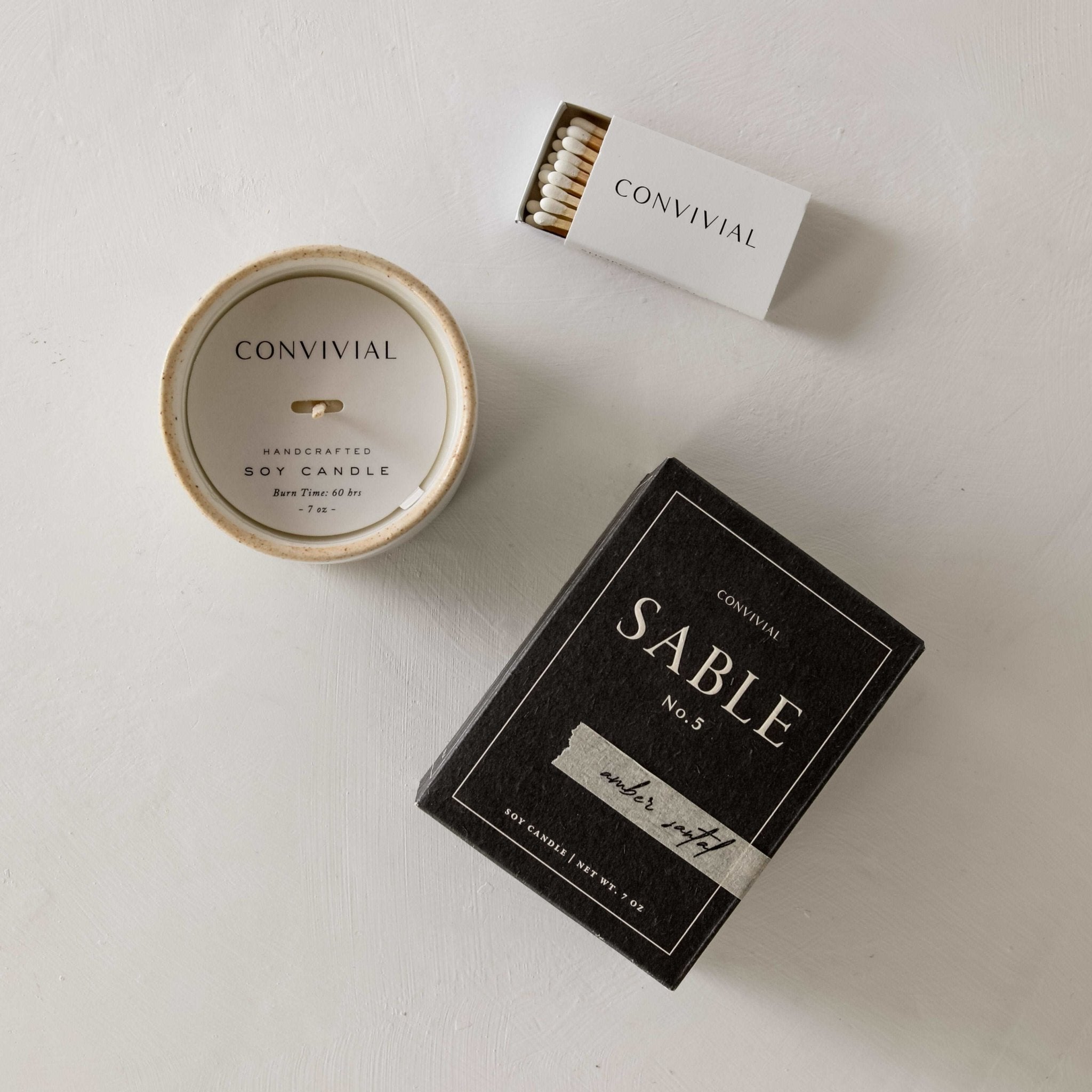 CONVIVIALAmber Santal | 7 oz Candle - M.S Skincare