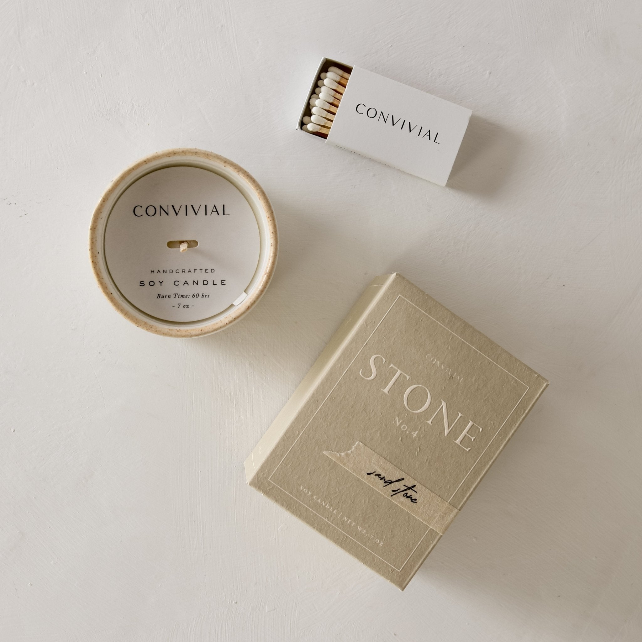 CONVIVIALSandstone | 7 oz Candle - M.S Skincare