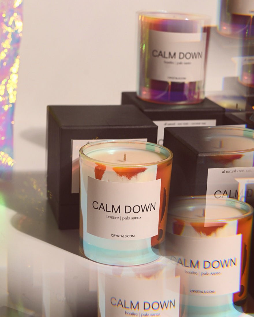 CRYSTALS.COM CALM DOWN Candle - M.S Skincare