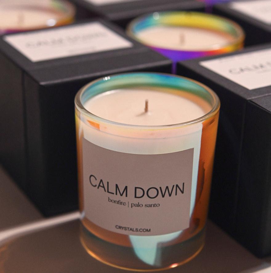 CRYSTALS.COM CALM DOWN Candle - M.S Skincare