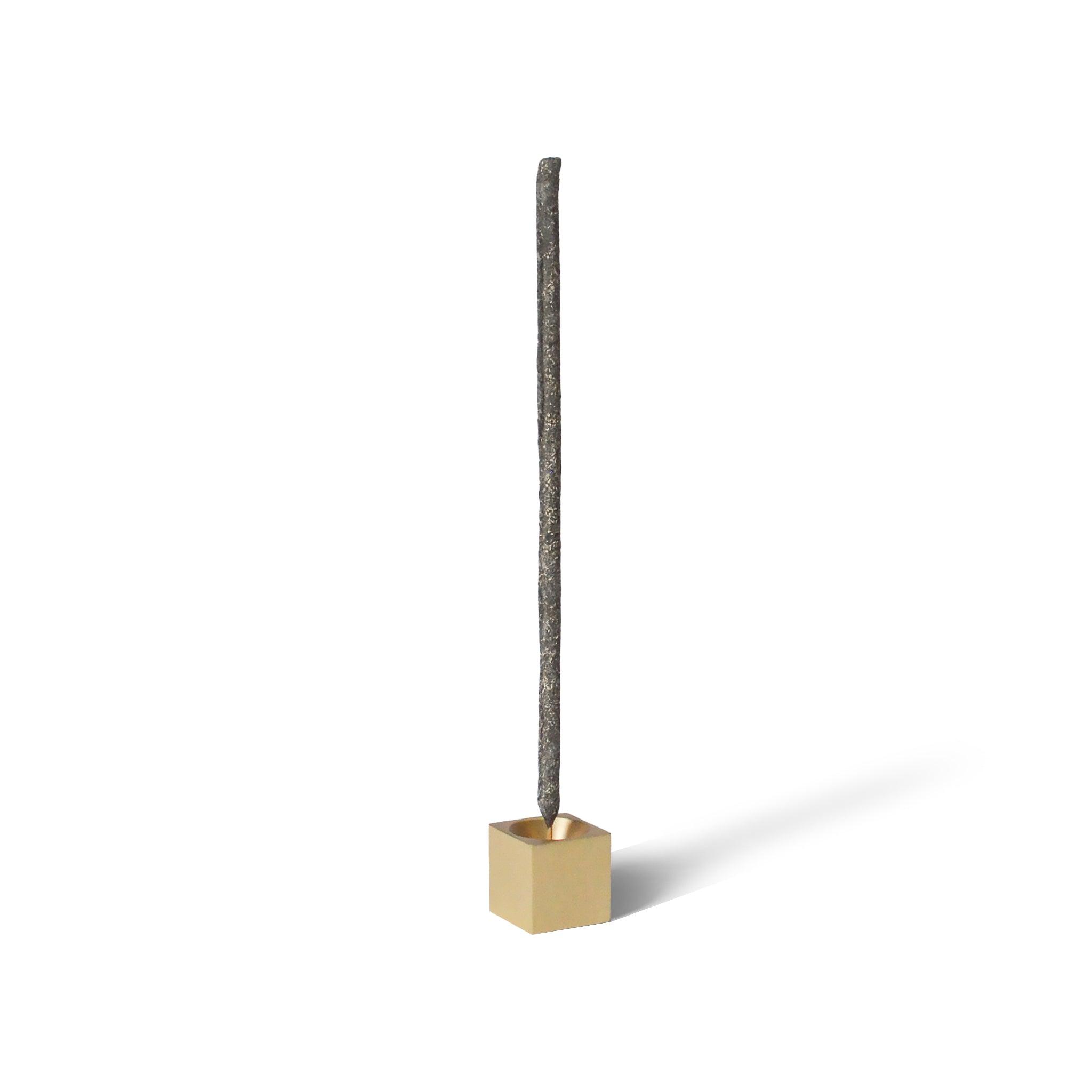 Cubic Brass Incense Holder