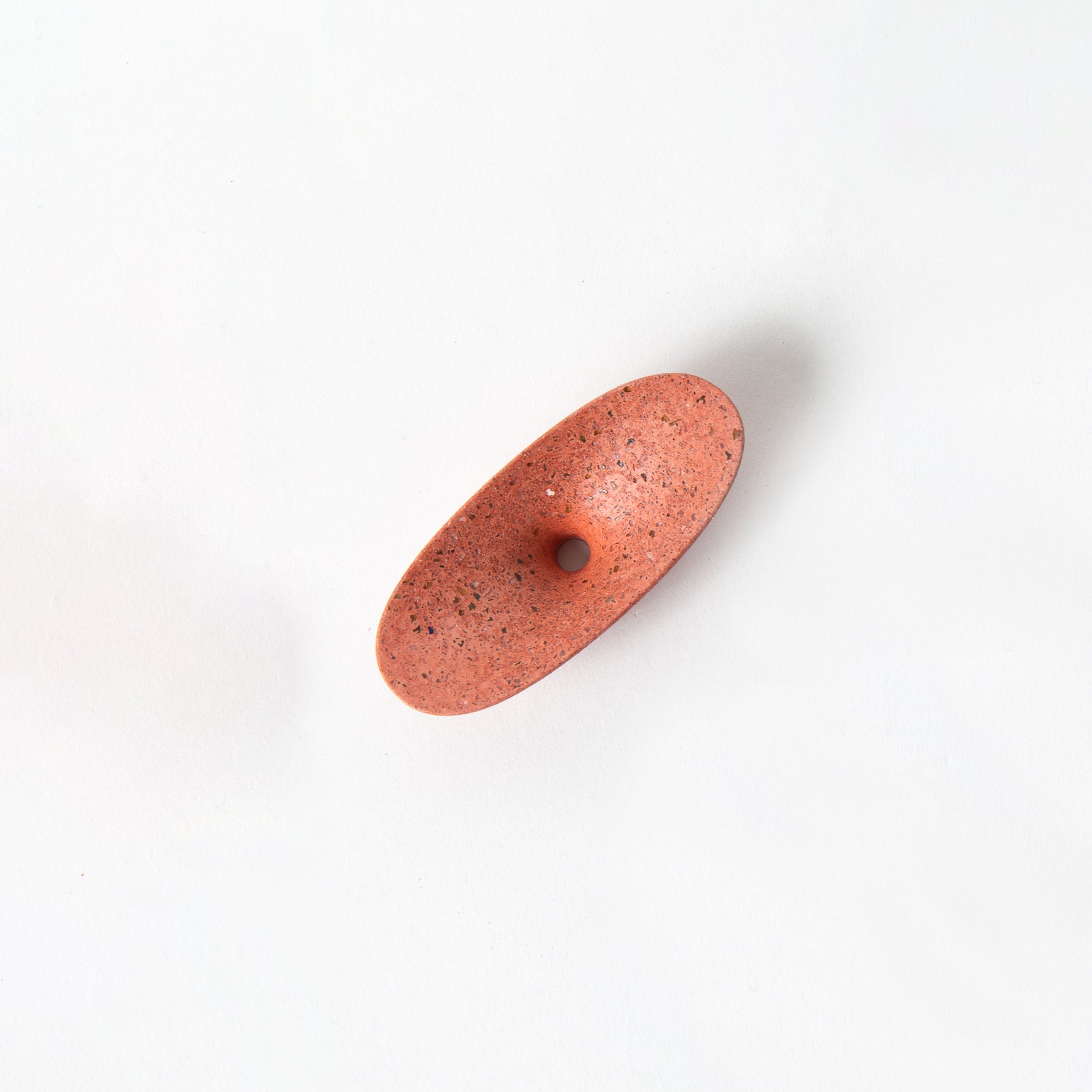 Dimple Coat Hook | Coral Terrazzo