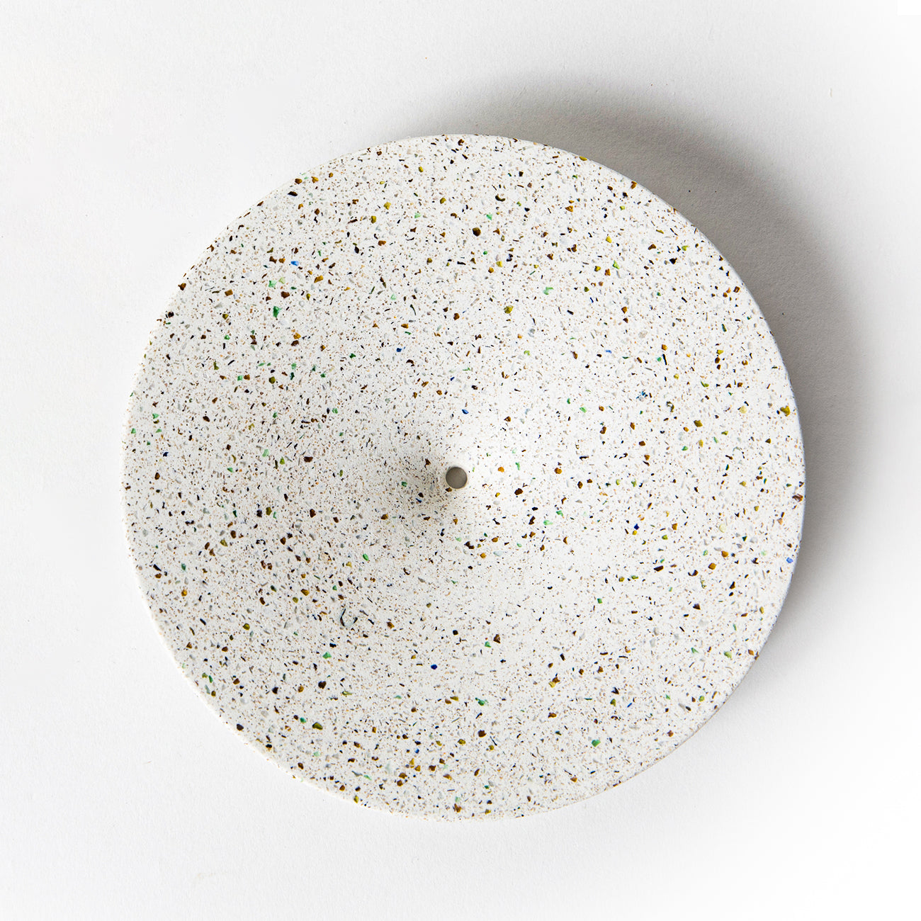 Dimple Wall Hook, Large | White Terrazzo