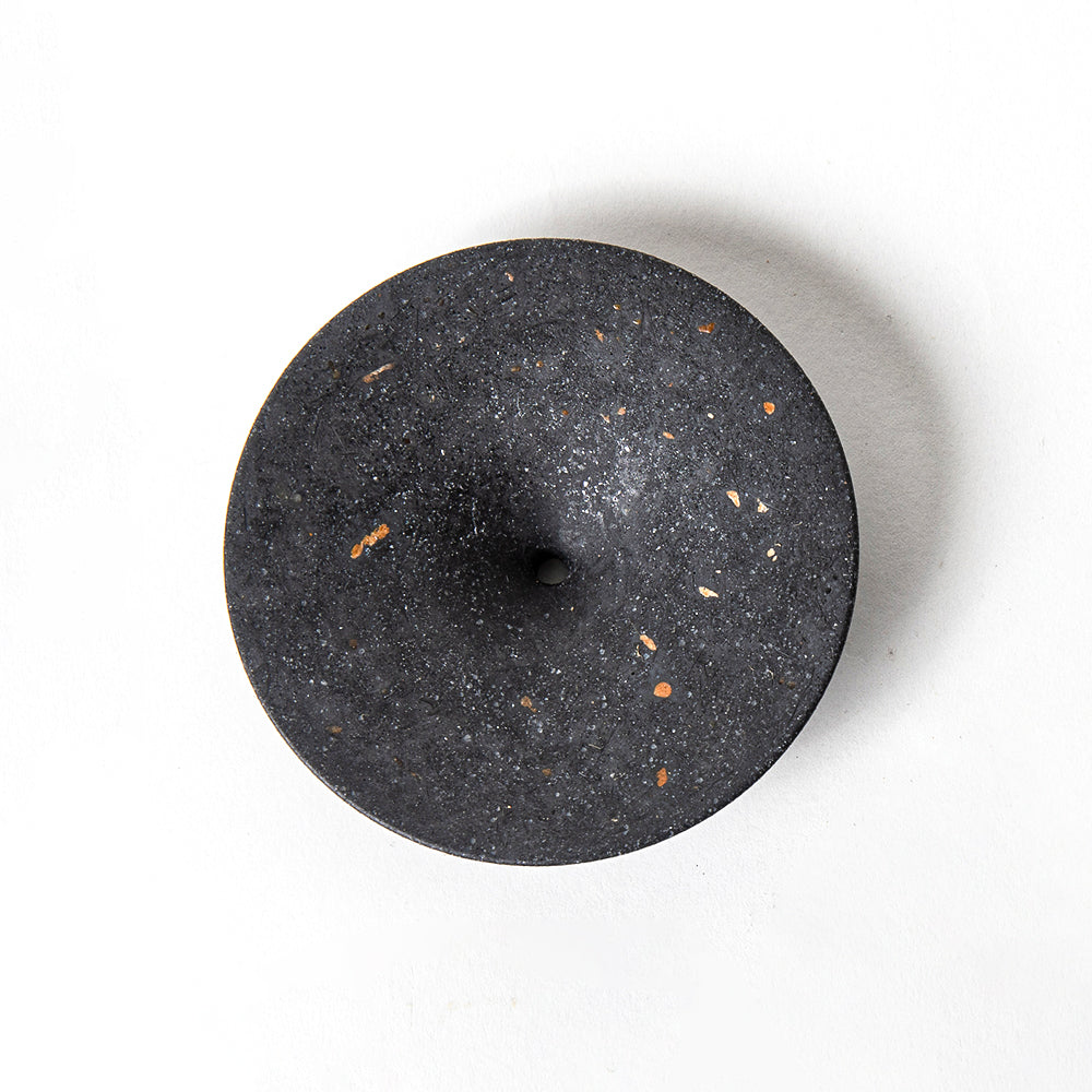 Dimple Wall Hook, Medium | Black Terrazzo