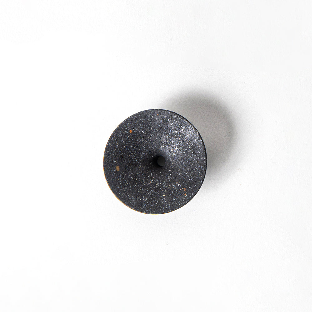 Dimple Wall Hook, Small | Black Terrazzo