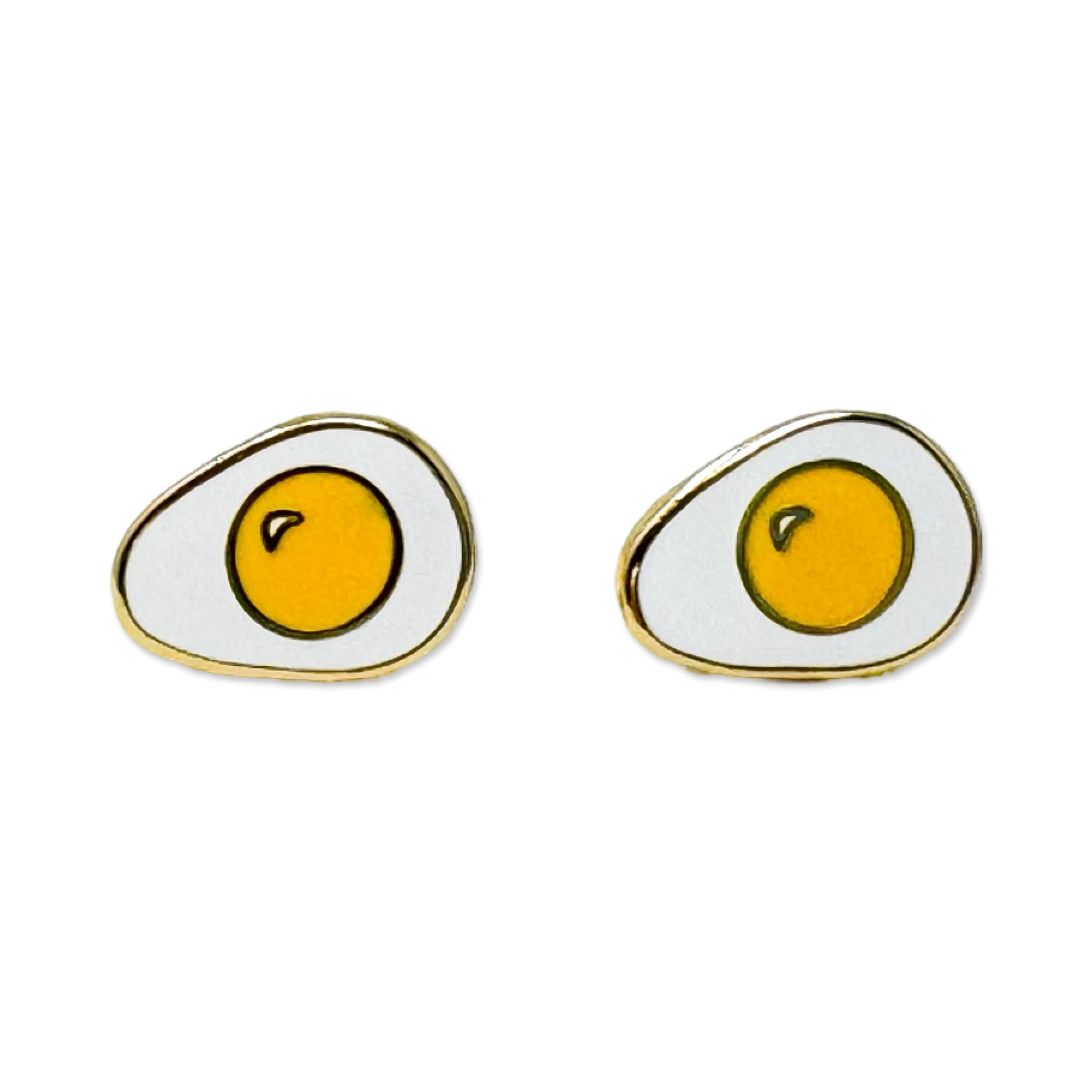 Egg Enamel Earrings