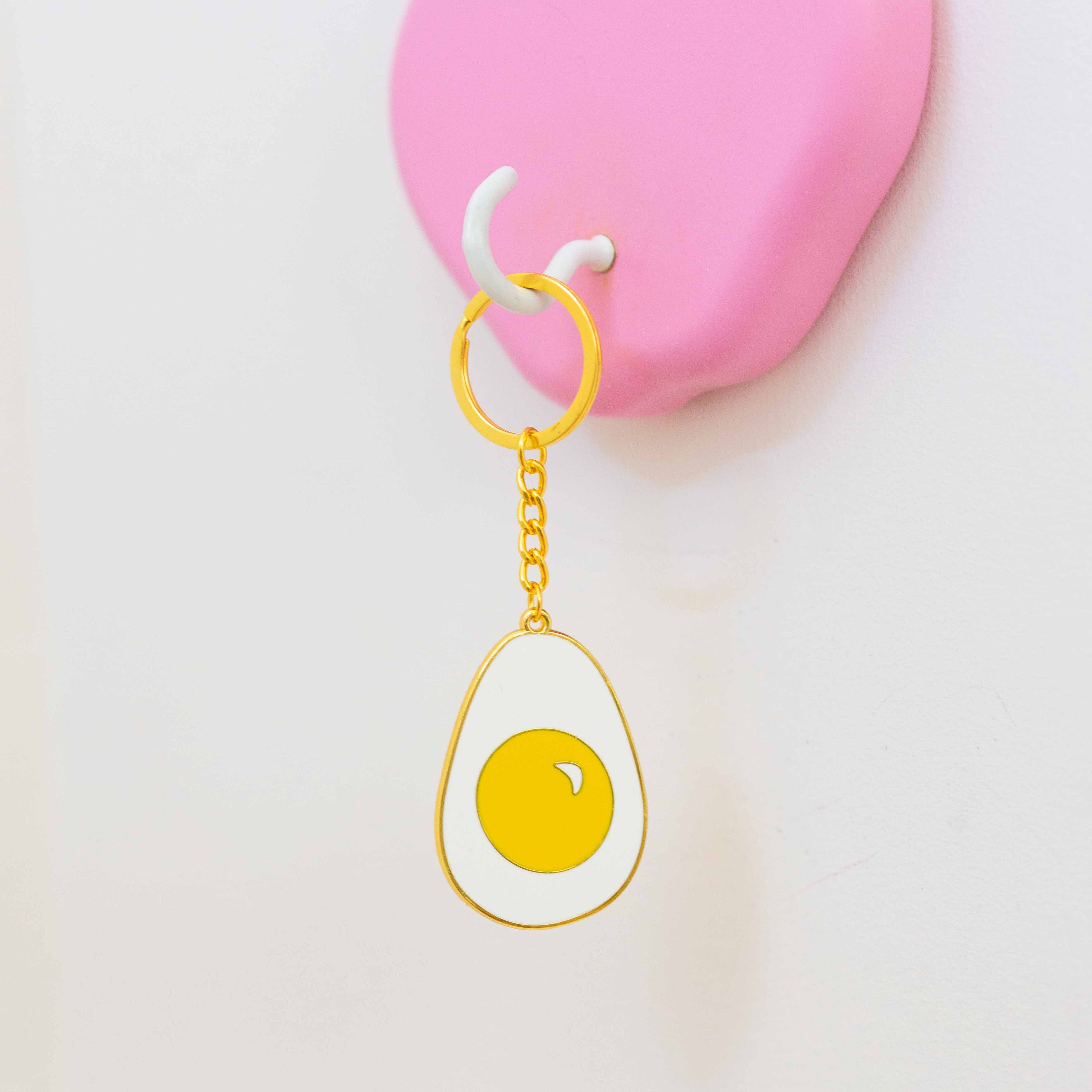 Egg Enamel Keychain