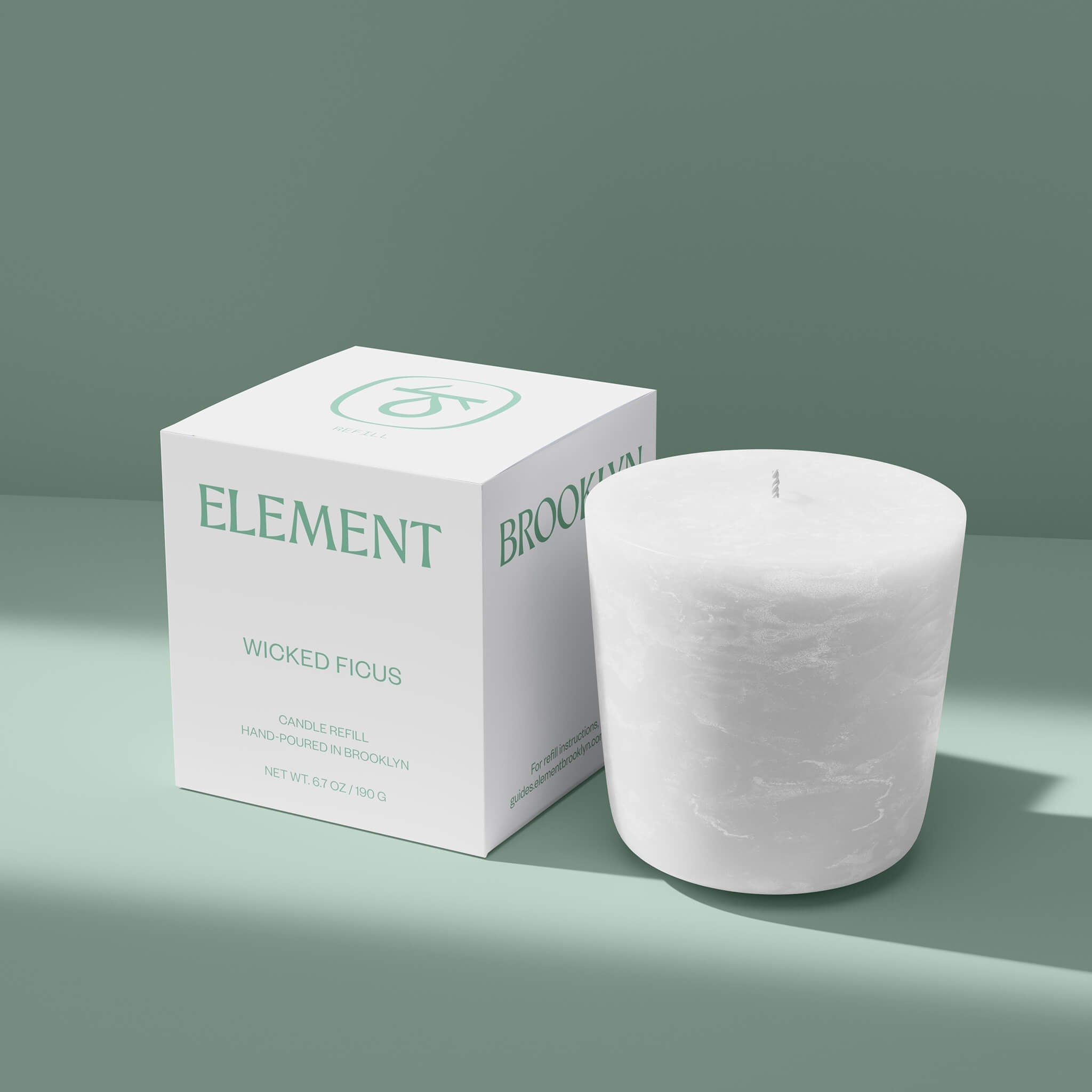 Element BrooklynWicked Ficus Candle Refill - M.S Skincare