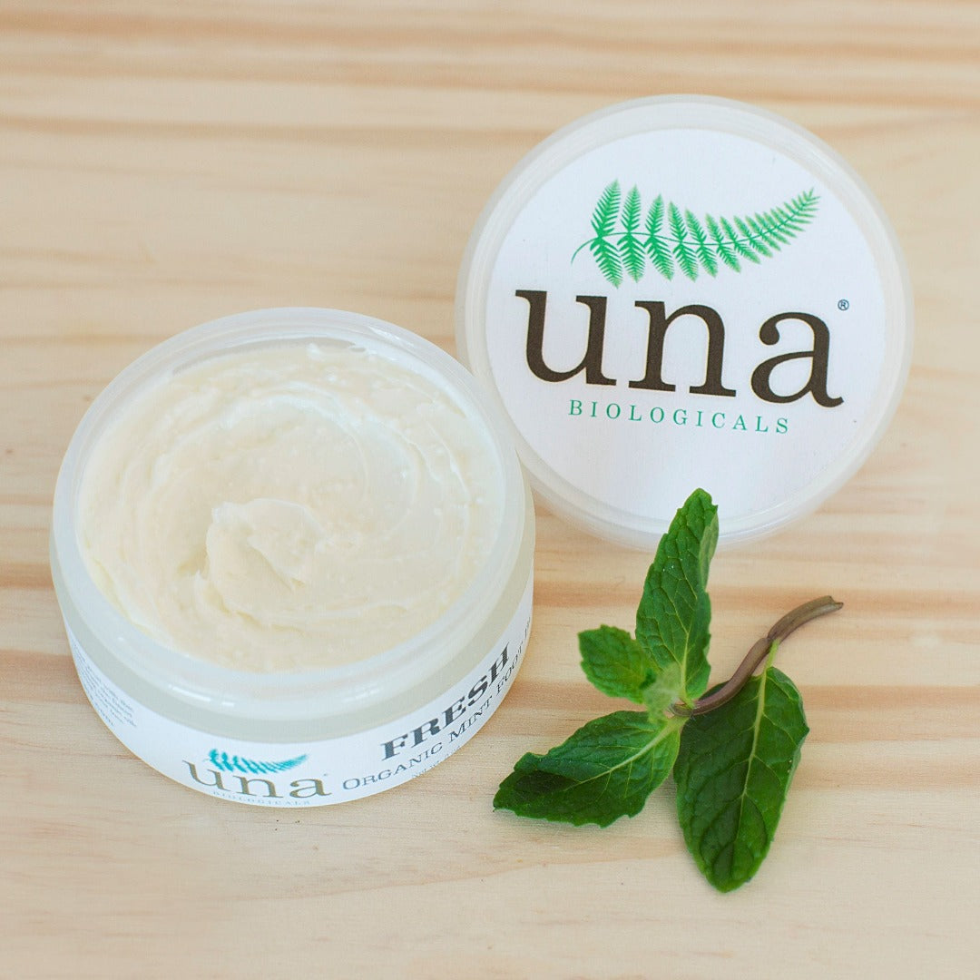 Fresh Mint Foot Butter | Natural Body Lotion | Una Biologicals