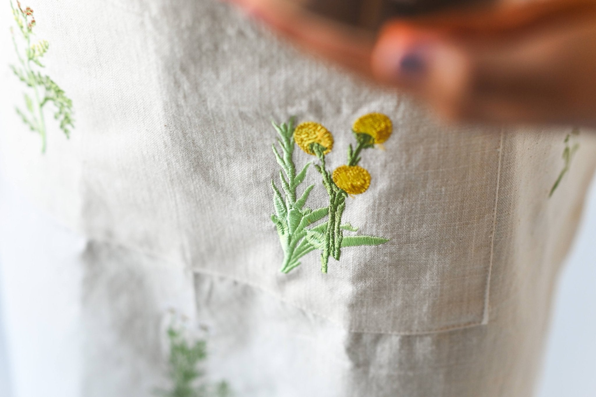 Galley & Fen Botanical Embroidered Apron