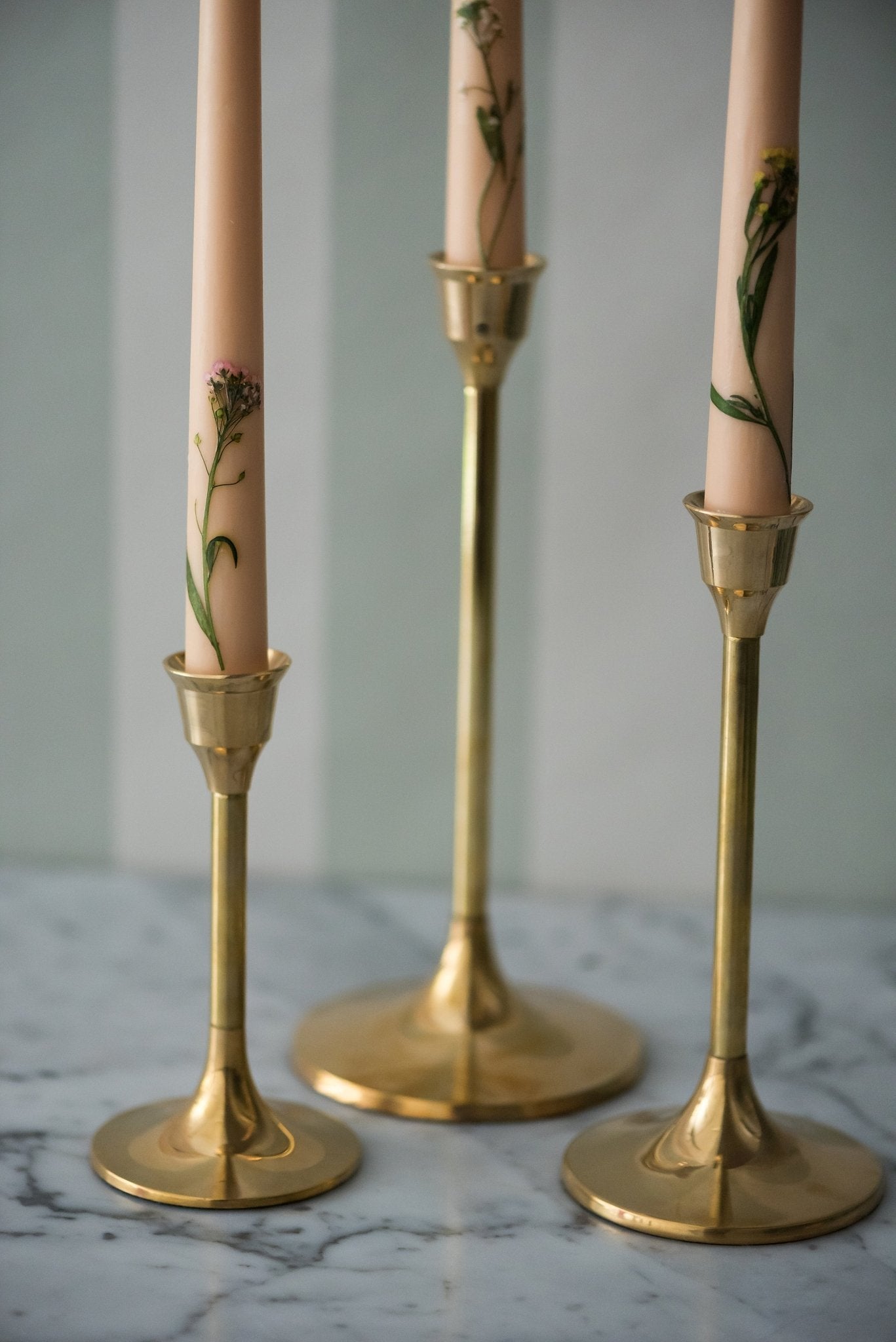 Galley & FenBrass Candle Holders - M.S Skincare