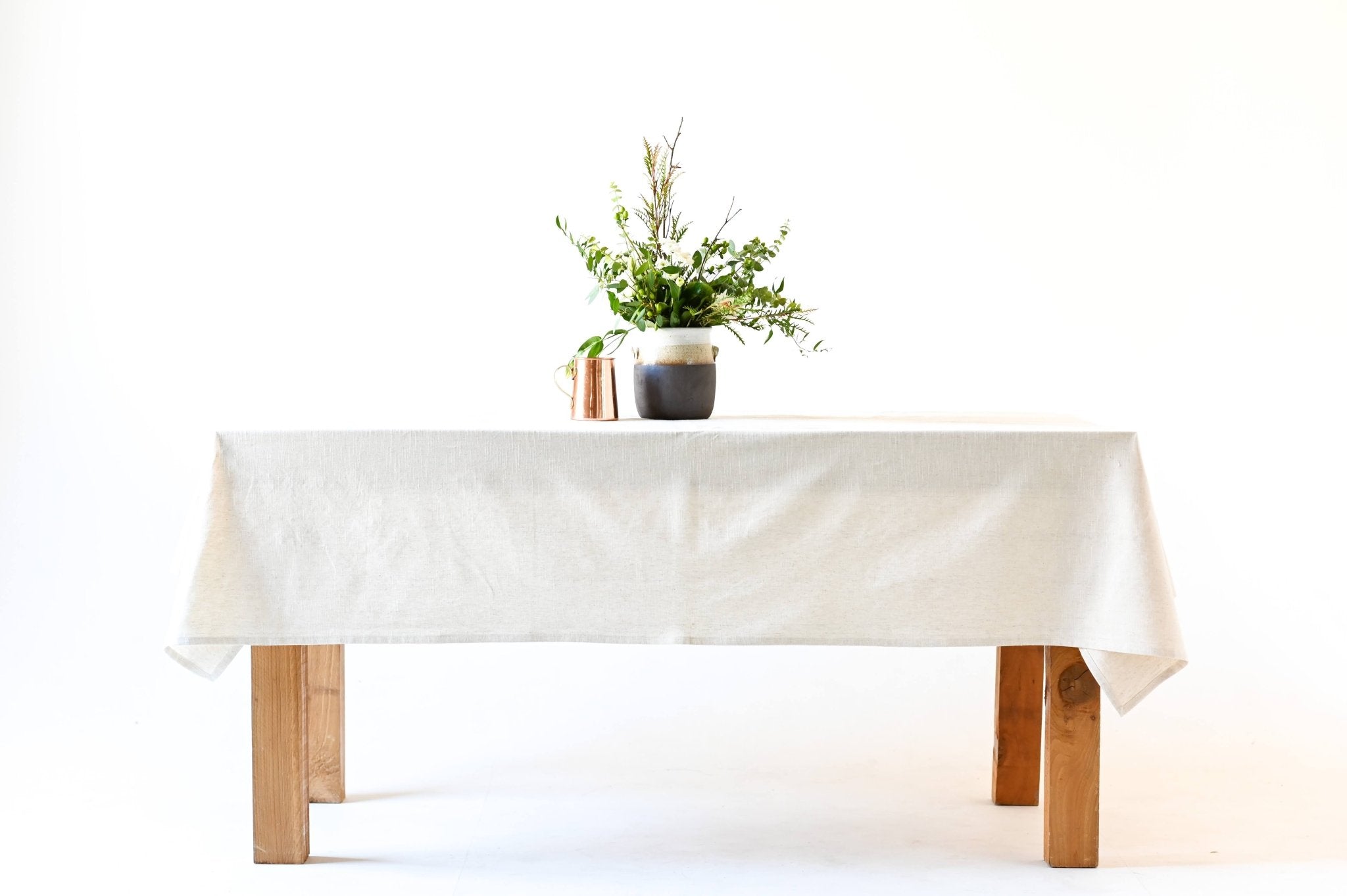 Galley & Fen Neutral Linen Tablecloth