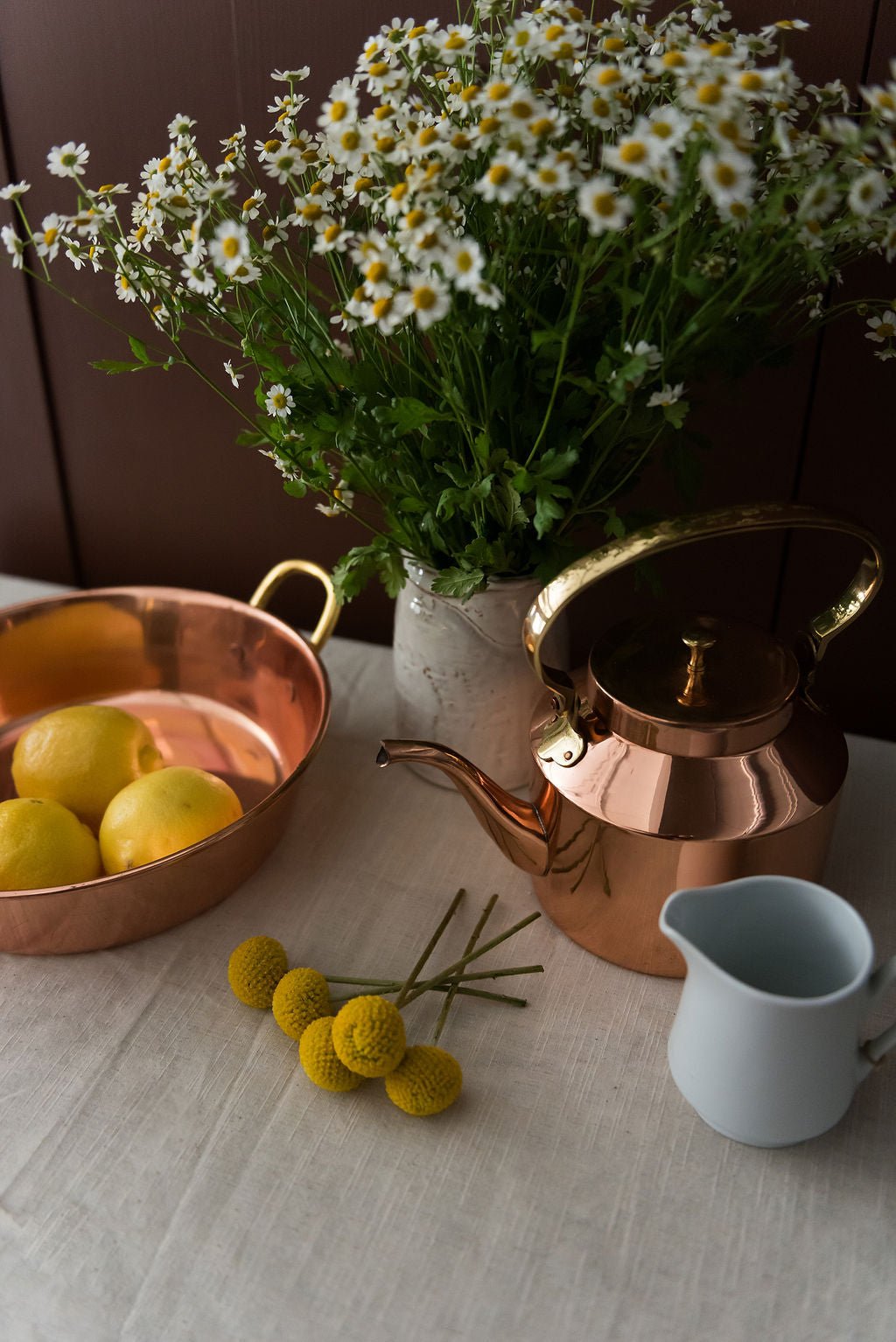 Galley & Fen Neutral Linen Tablecloth