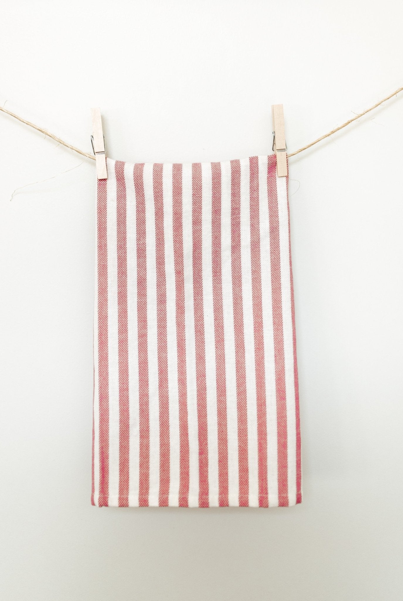 Galley & Fen Red French Stripe Dish Towel