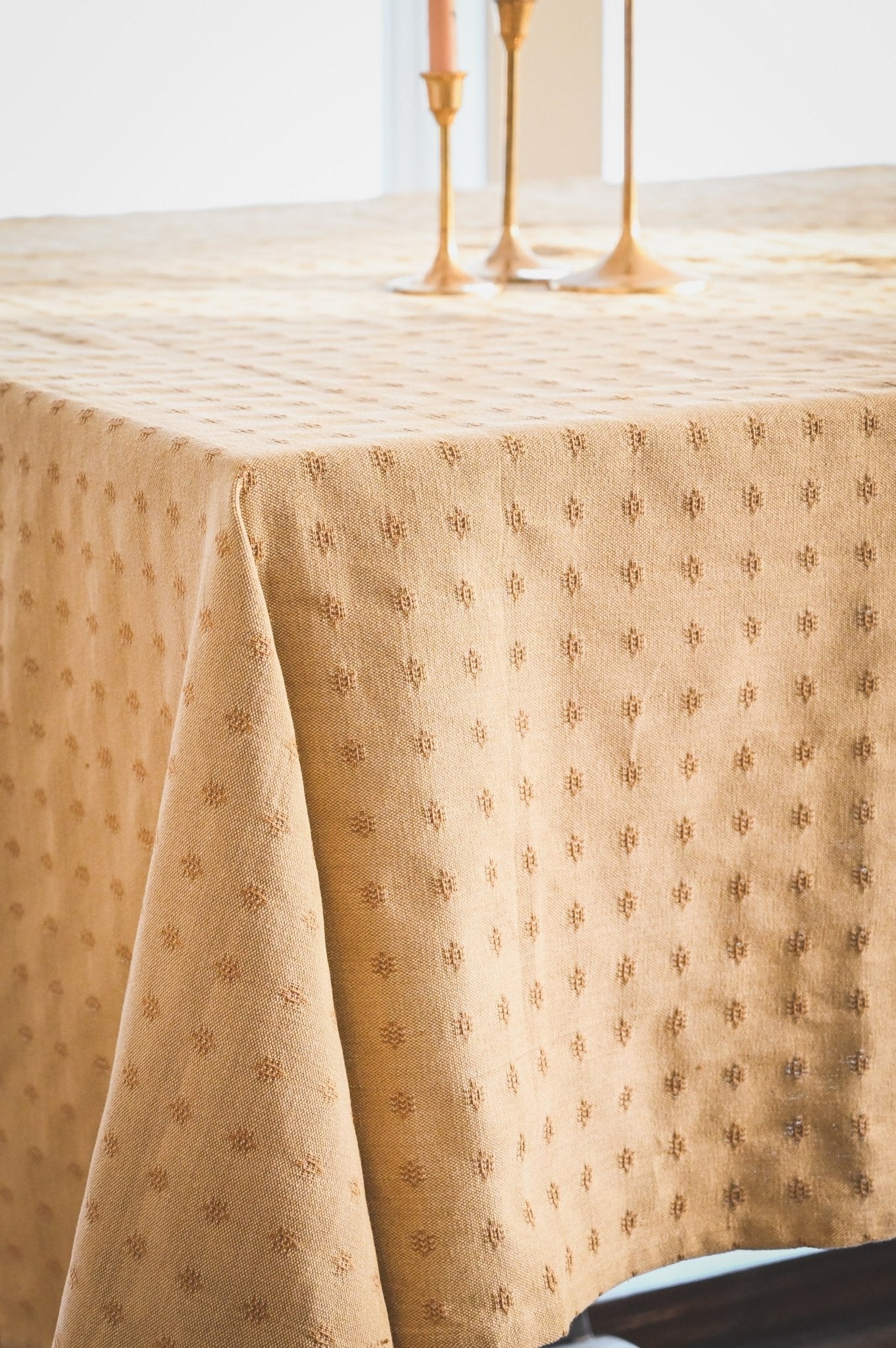 Galley & Fen Umber Dobby Tablecloth