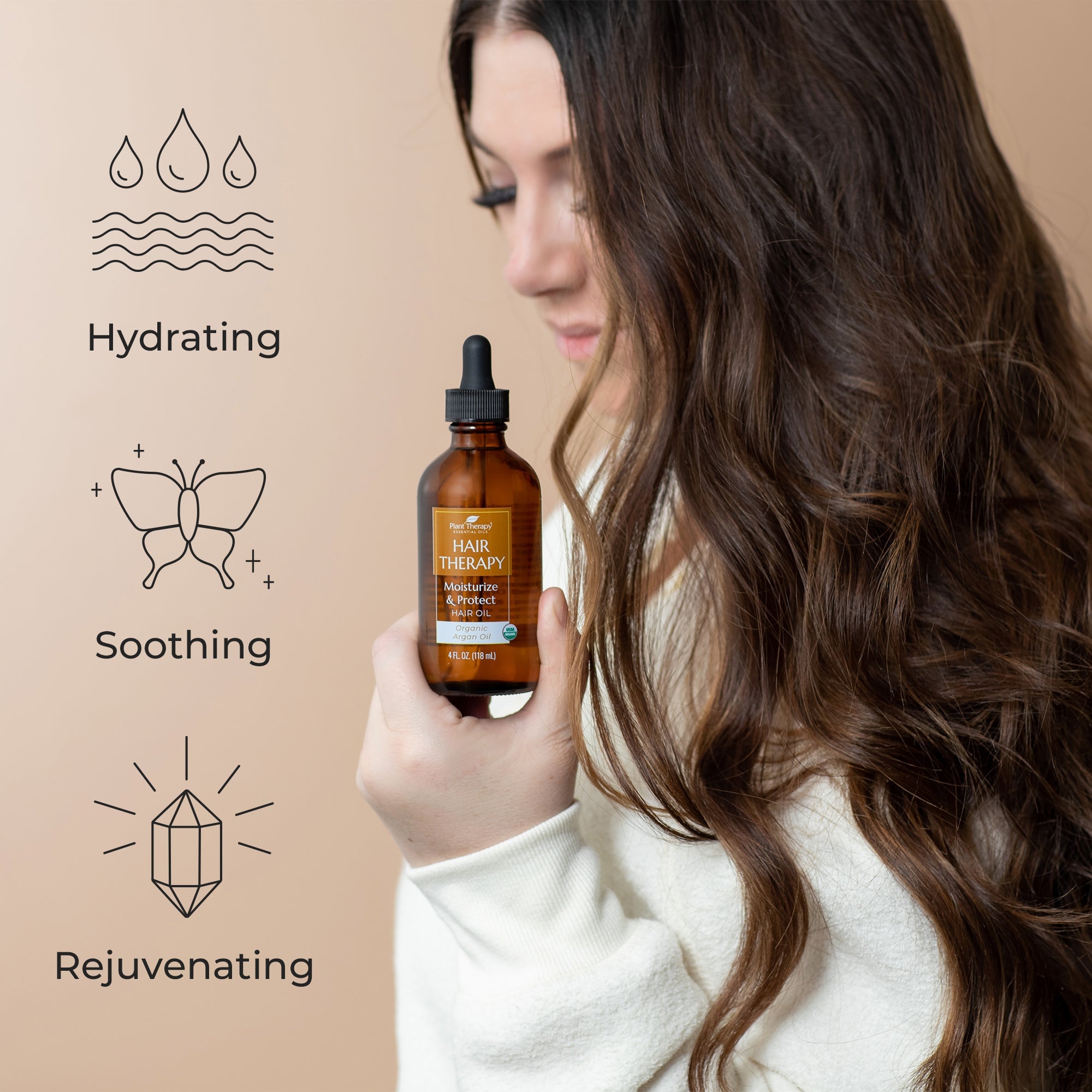 Aceite hidratante y protector para el cabello Hair Therapy (aceite de argán orgánico)