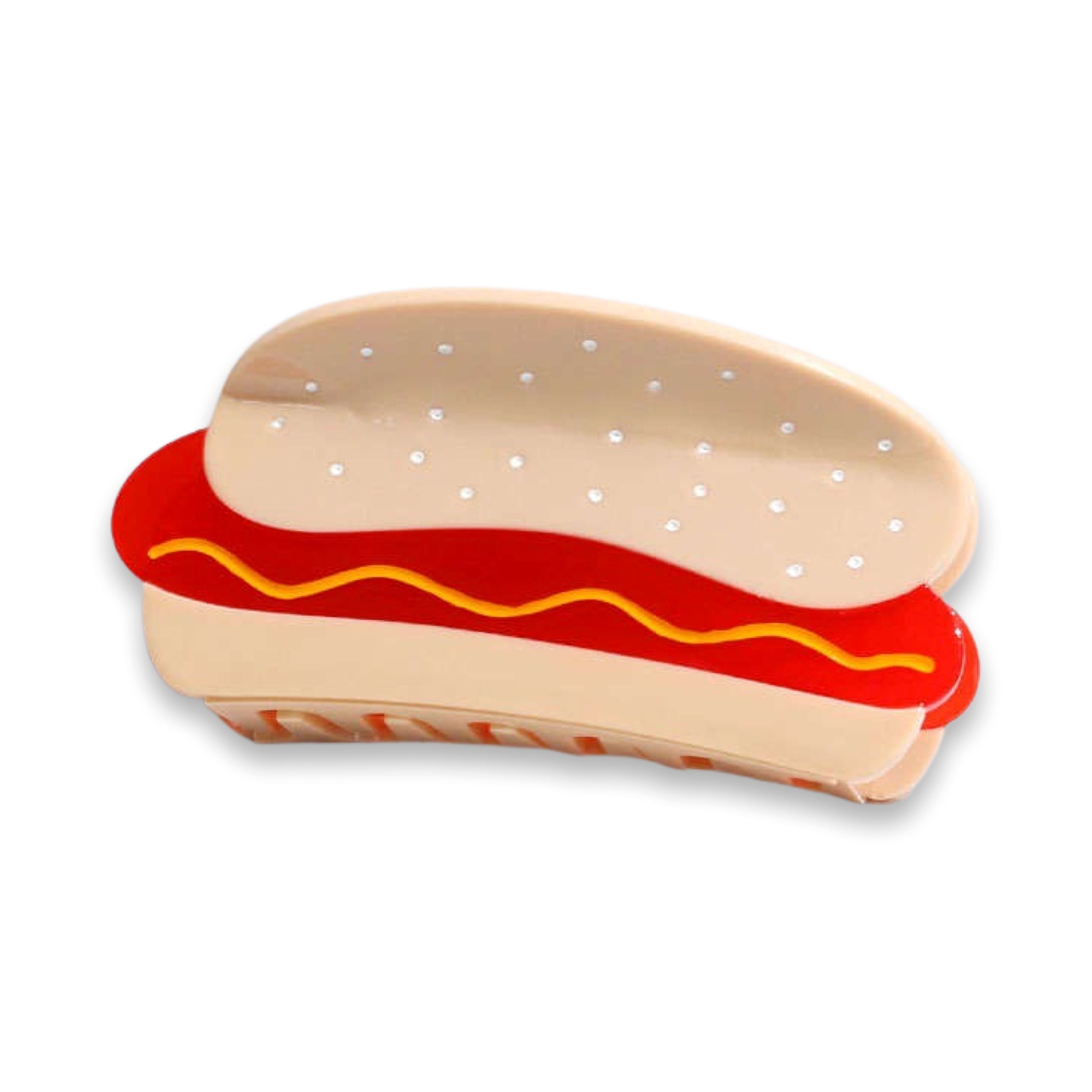 Large Hot Dog Hair Claw Clip