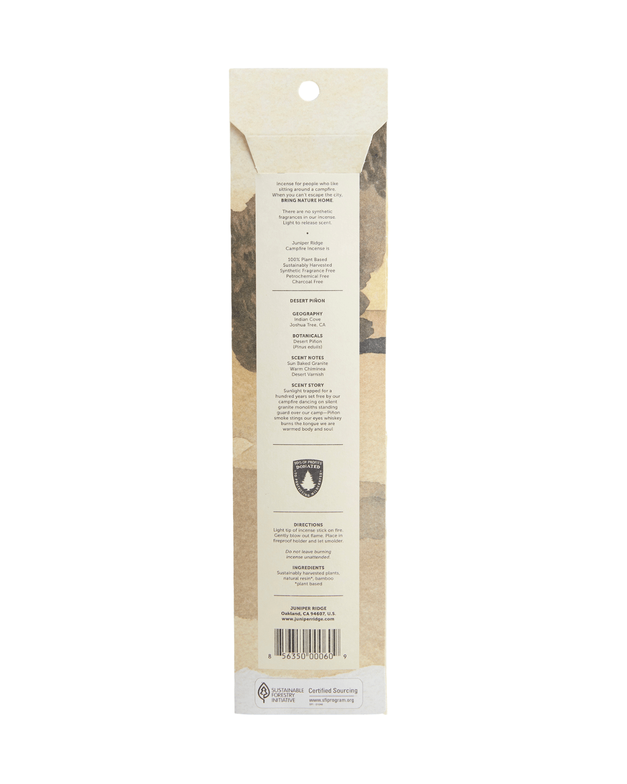 Juniper Ridge Desert Piñon Campfire Incense