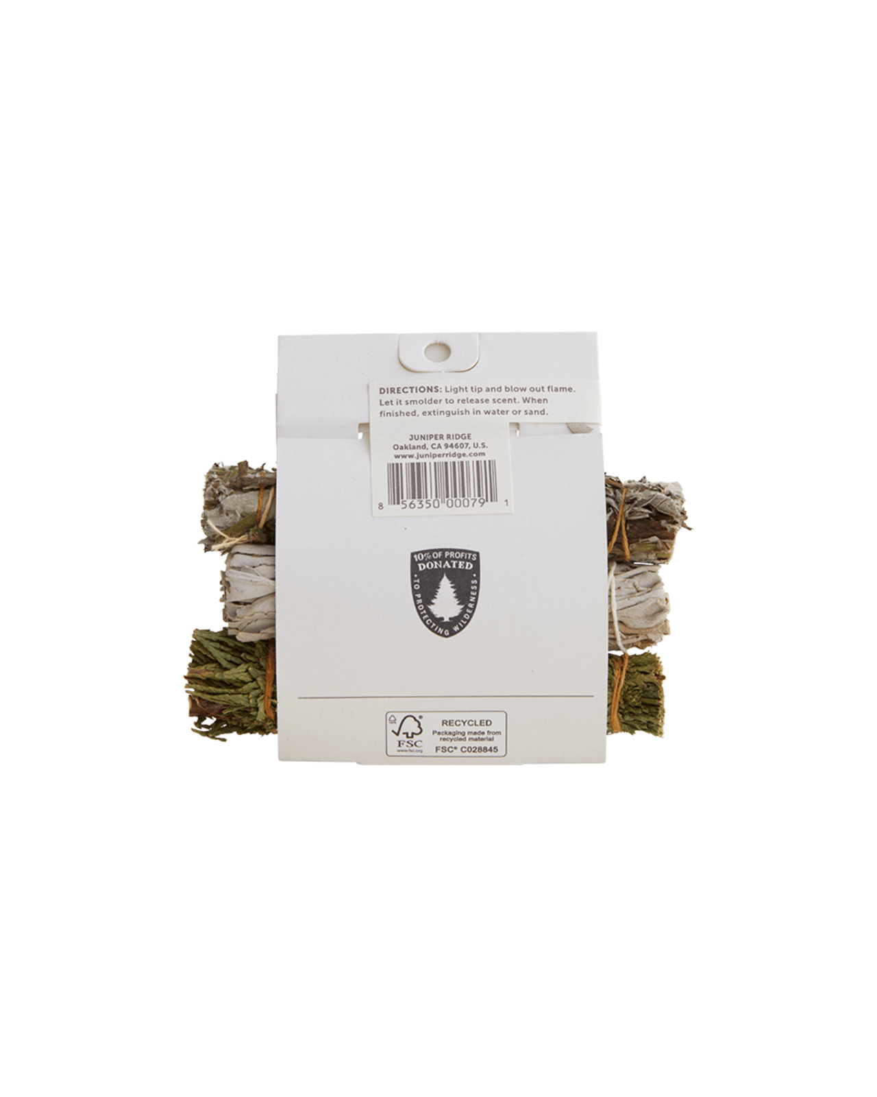 Juniper Ridge Farmed White Sage, Mugwort + Cedar Natural Incense Bundles