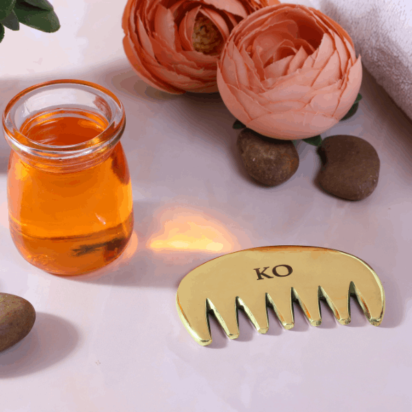 Kansa OrganicsFace & Hair Care Nirvana - Gua Sha + Kansa Comb - M.S Skincare