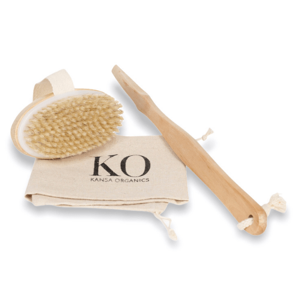 Kansa Organics Garshana Dry Brush (detachable 16" handle) - M.S Skincare