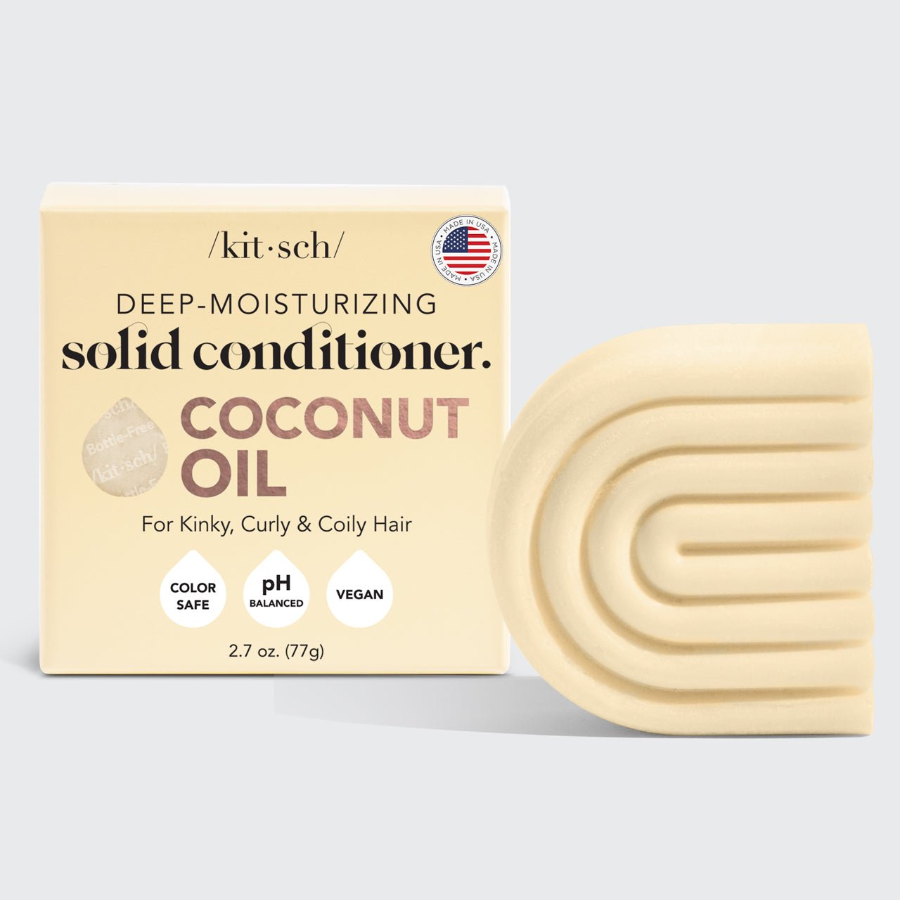 KITSCHCoconut Oil Conditioner Bar for Dry Damaged Hair - M.S Skincare