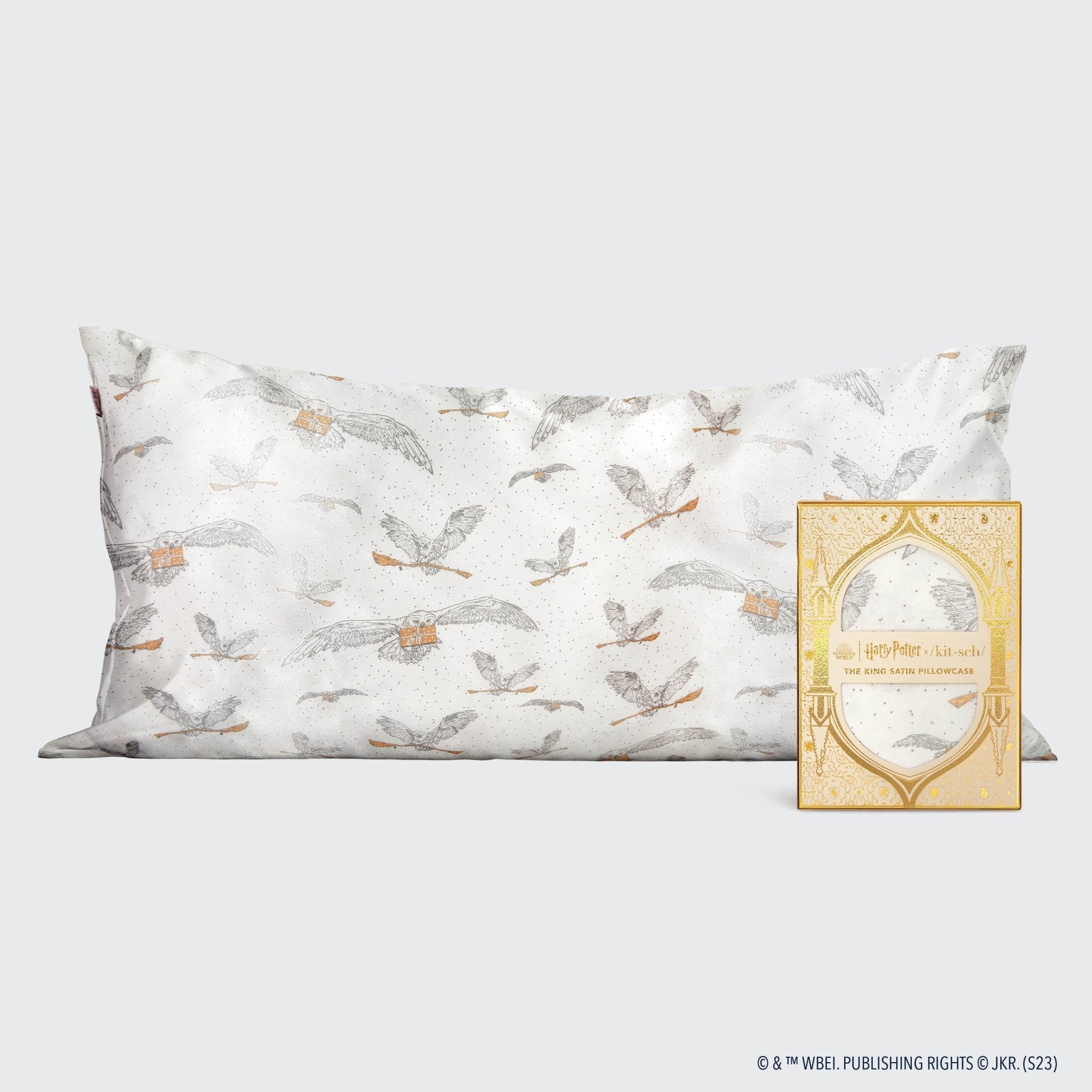 KITSCHHarry Potter x Kitsch King Satin Pillowcase - Owl Post - M.S Skincare