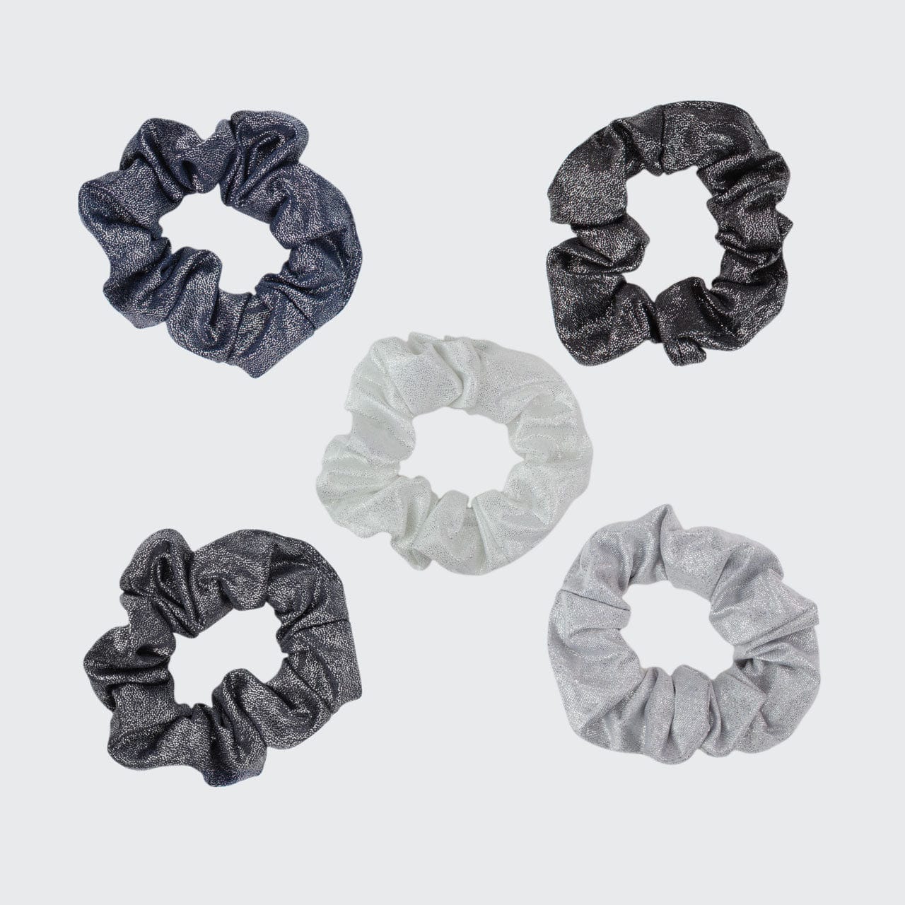 KITSCHMetallic Scrunchies - Black/Gray - M.S Skincare