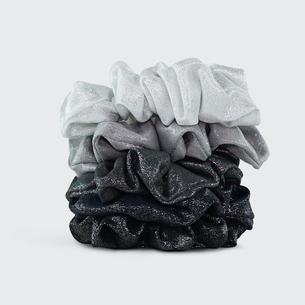 KITSCHMetallic Scrunchies - Black/Gray - M.S Skincare