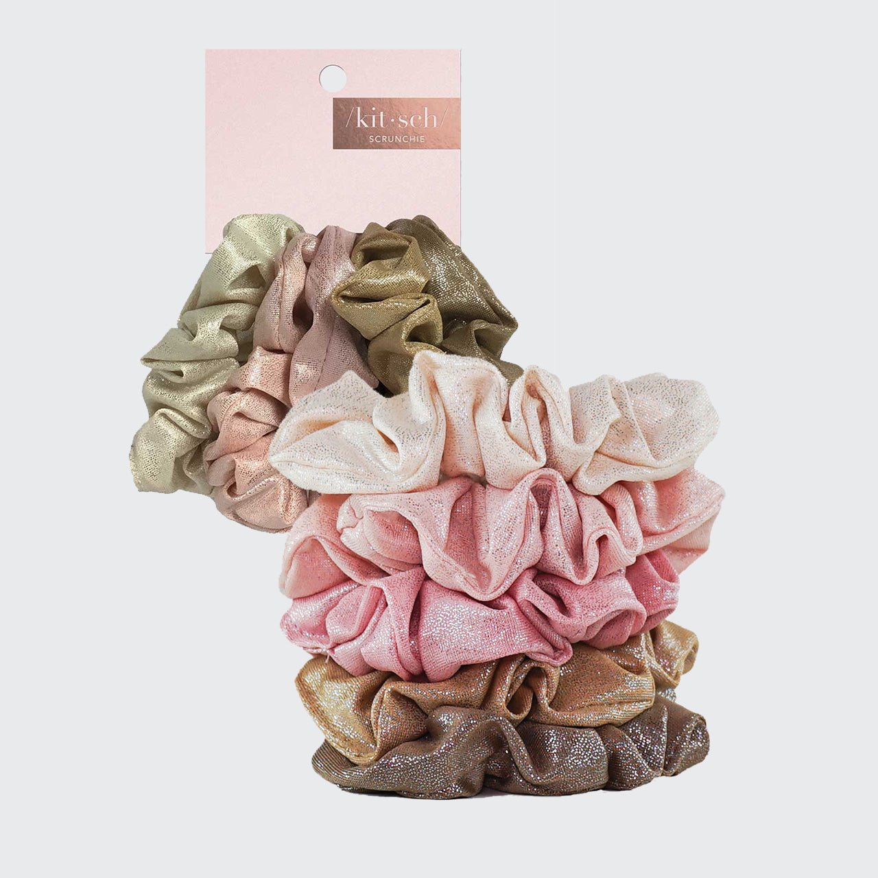 KITSCHMetallic Scrunchies - Blush - M.S Skincare